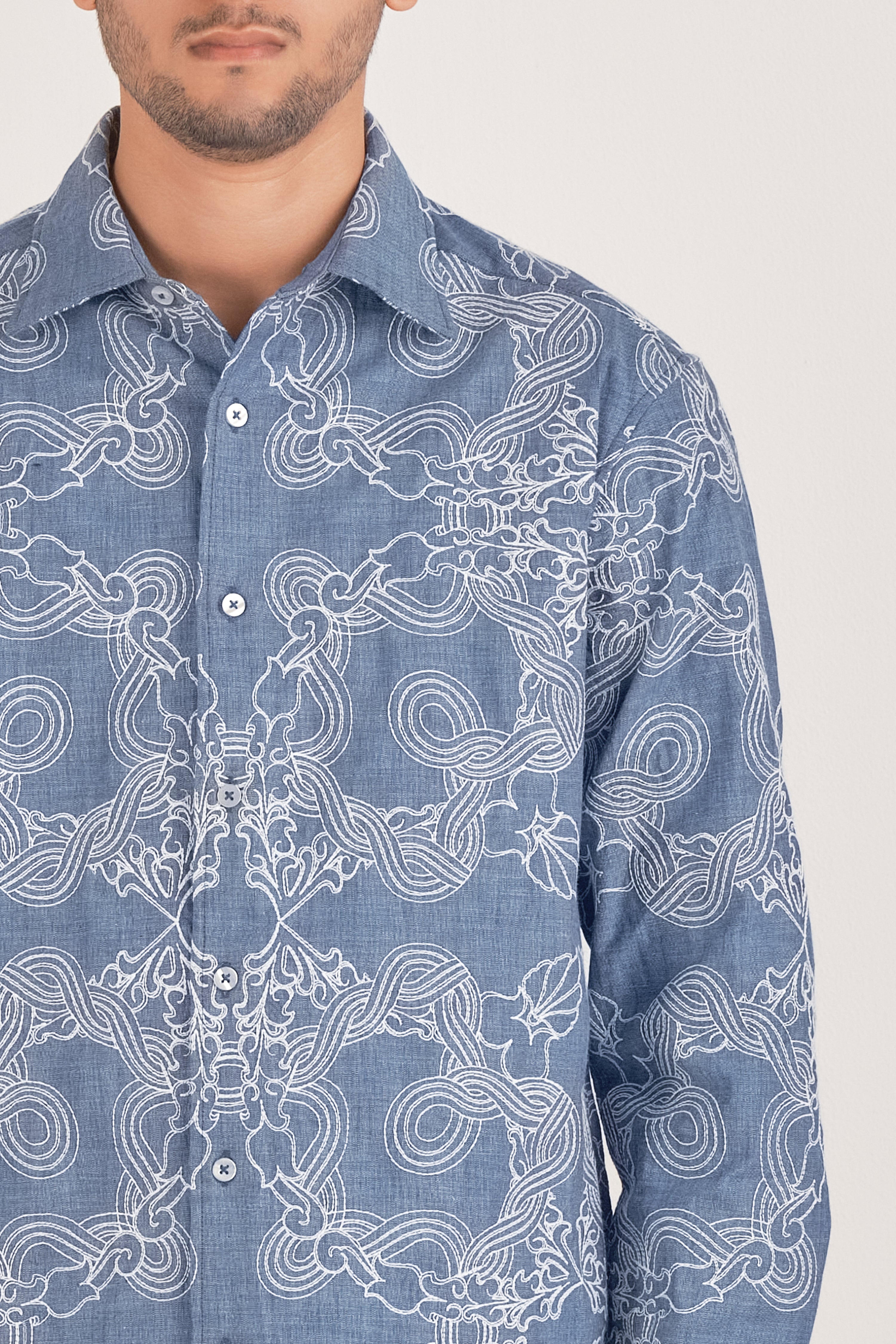 Deco Kolam Chambray Shirt