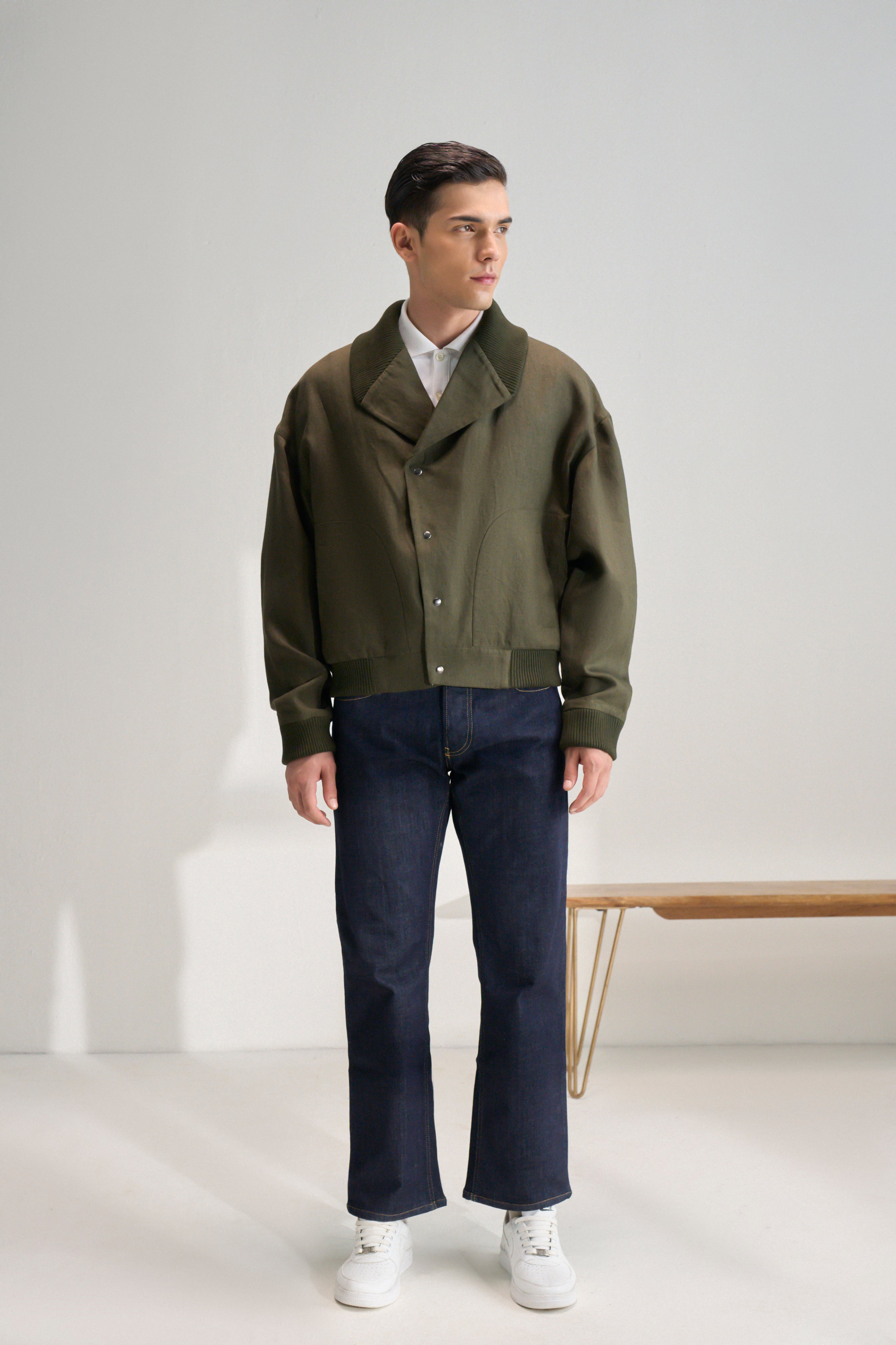 Relaxed Shawl-collar Jacket