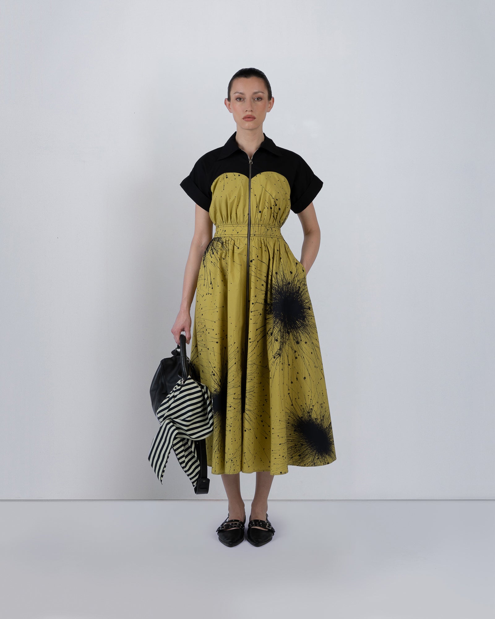 Cup Zipper Dress