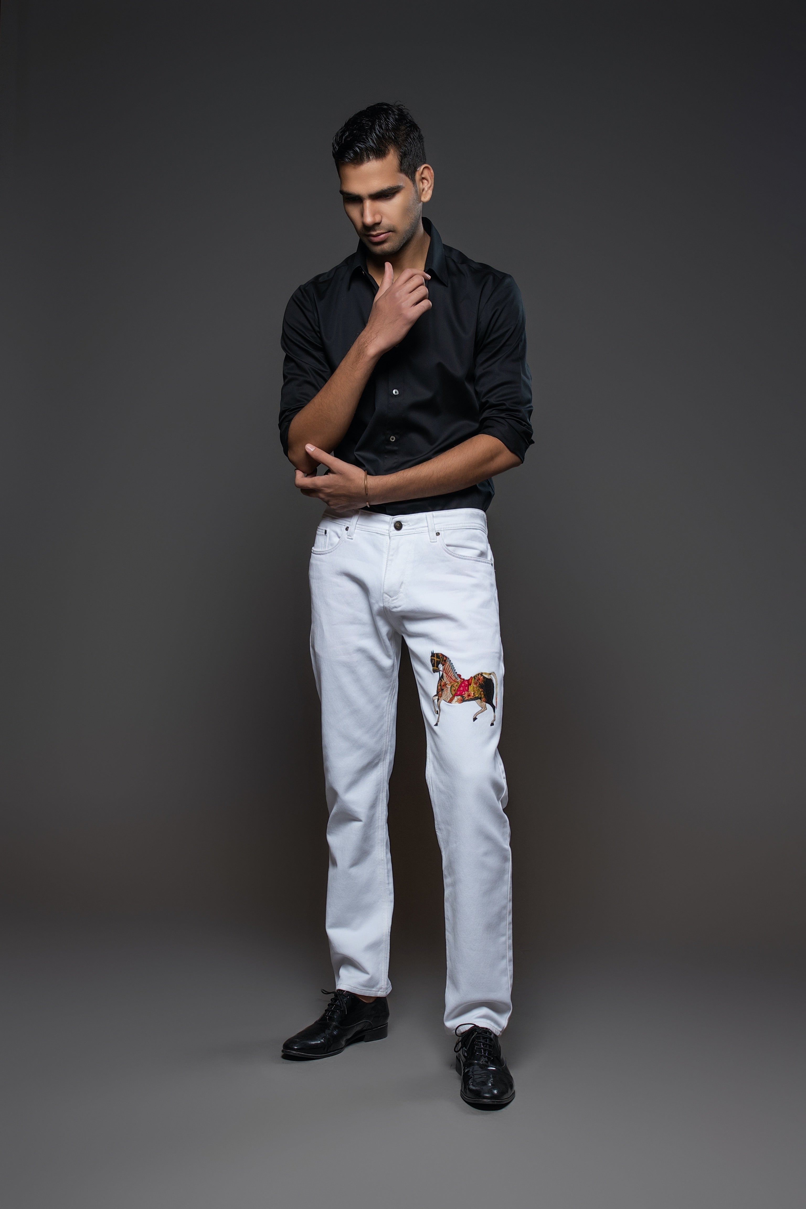OFF-WHITE paint splatter design jeans – Loop Generation