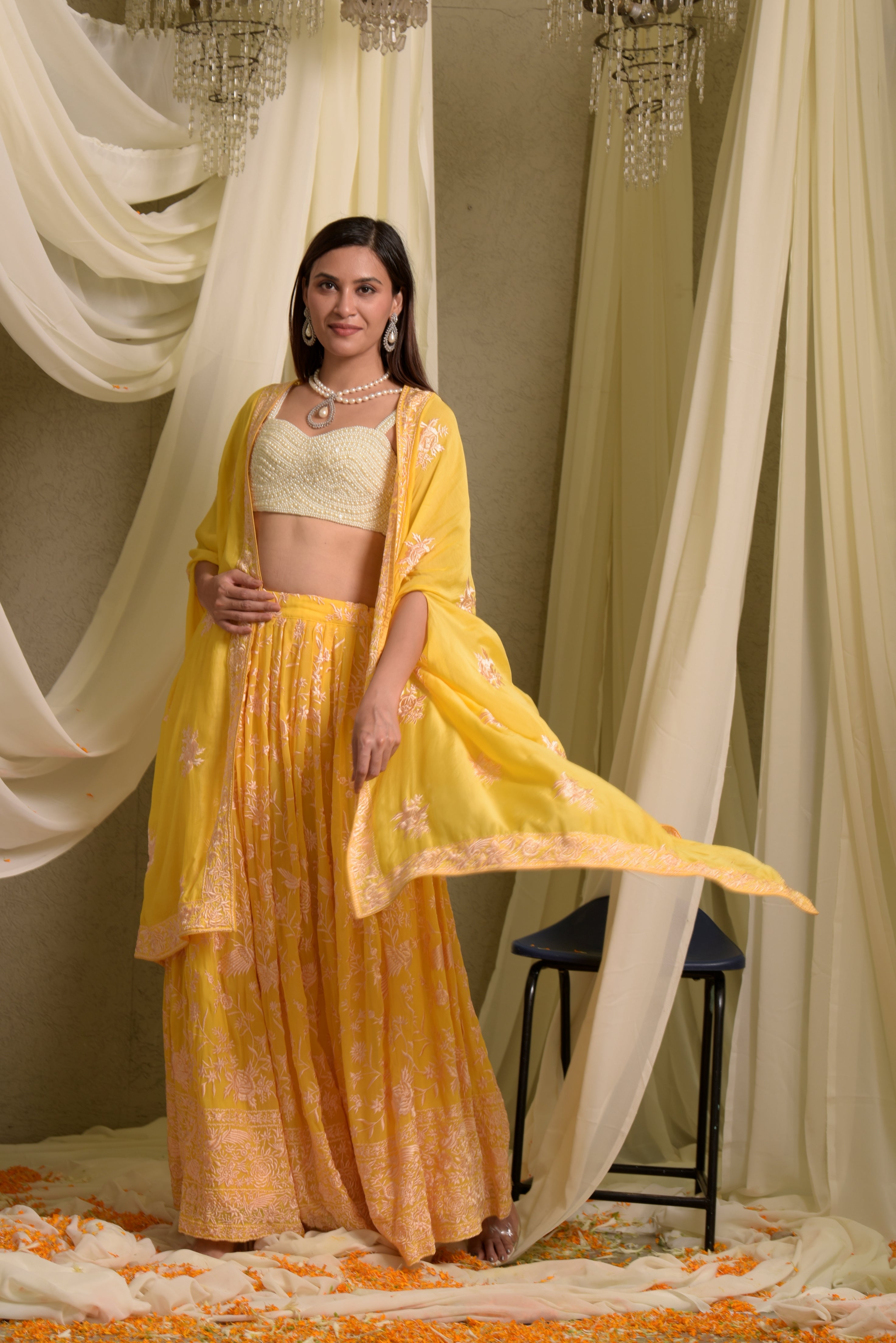 Reyna Gara Glazed Ghagra