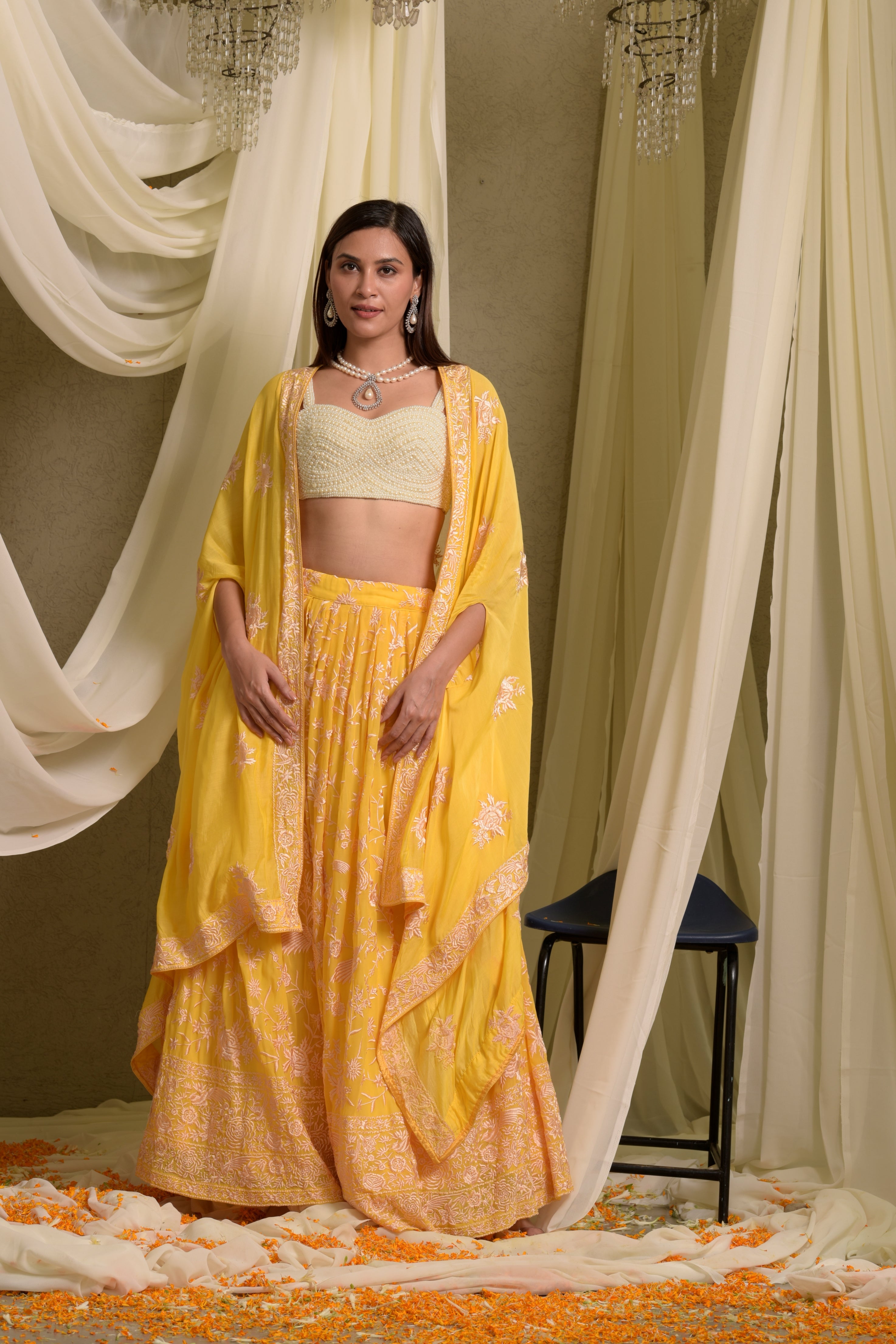 Reyna Gara Glazed Ghagra