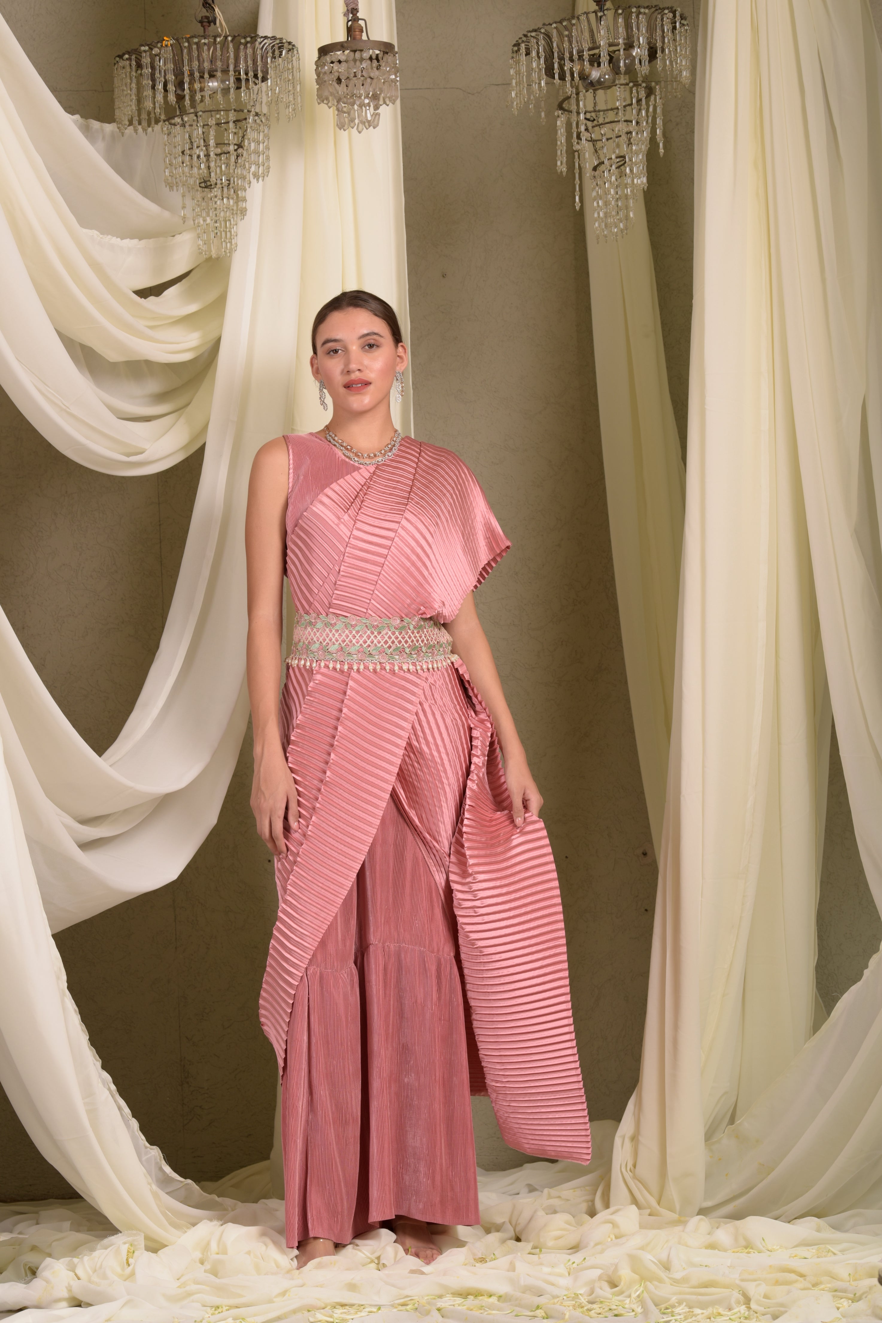 Classy Pleated Saree