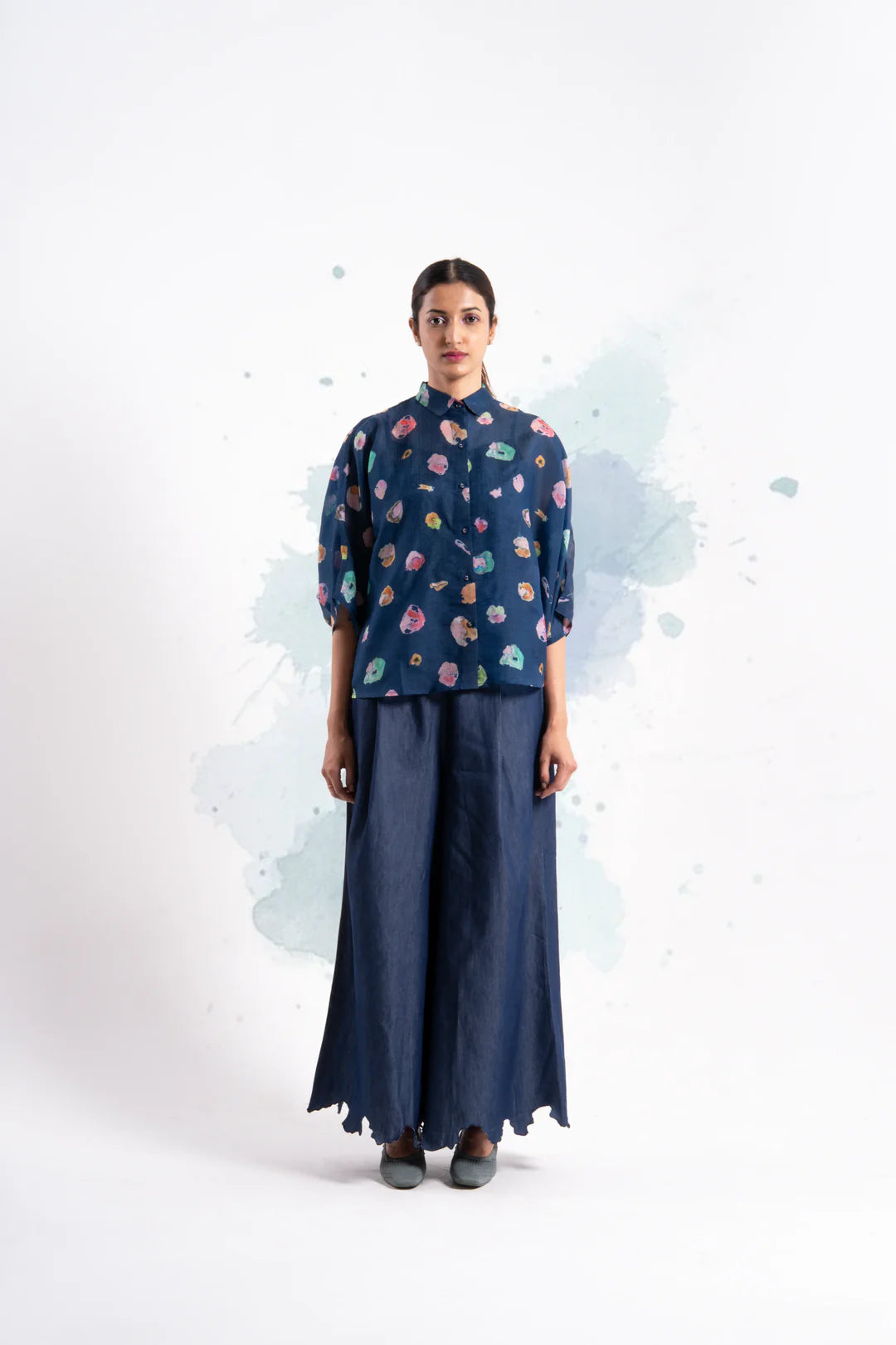 Navy Pop Shirt
