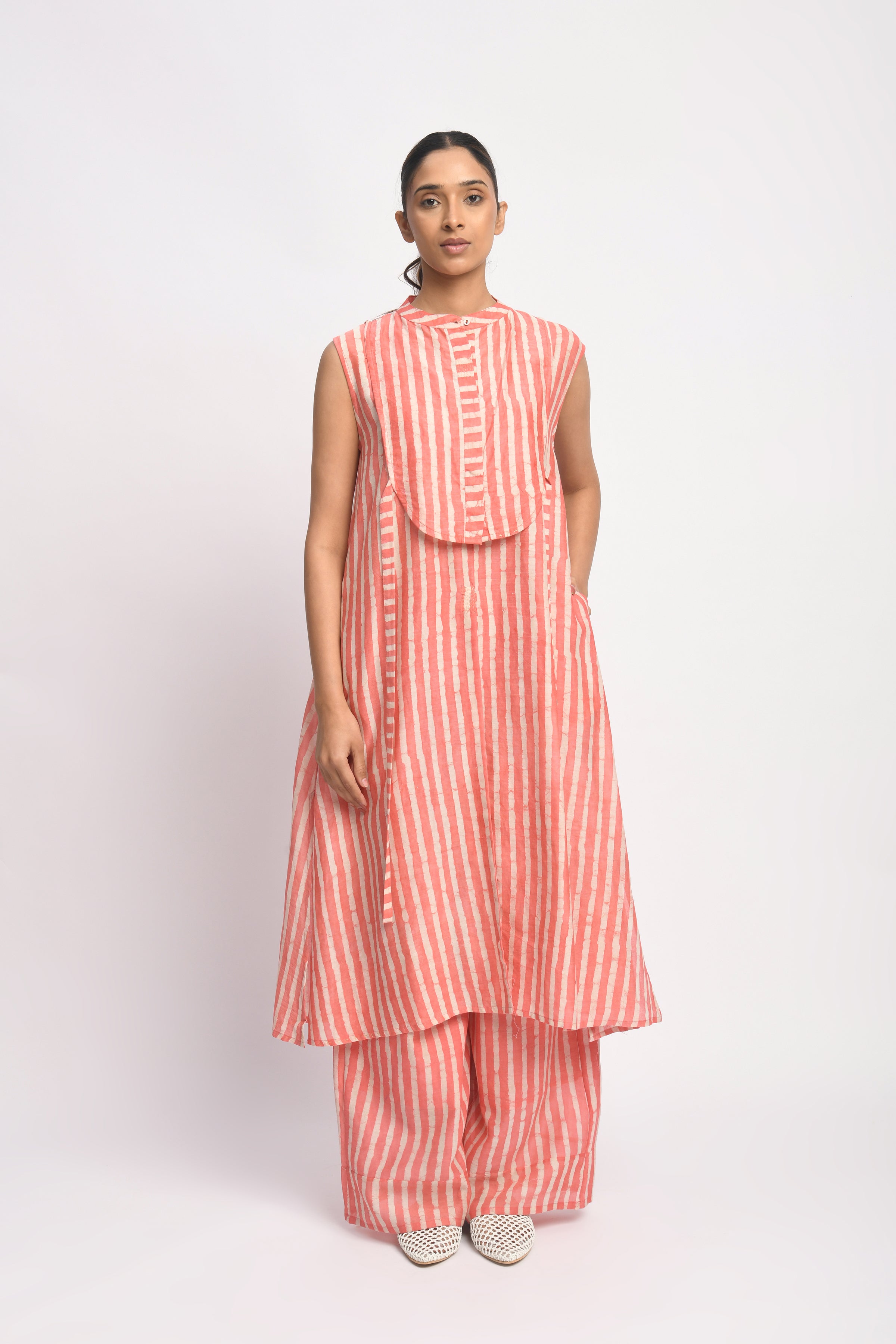 Coral Stripe Set