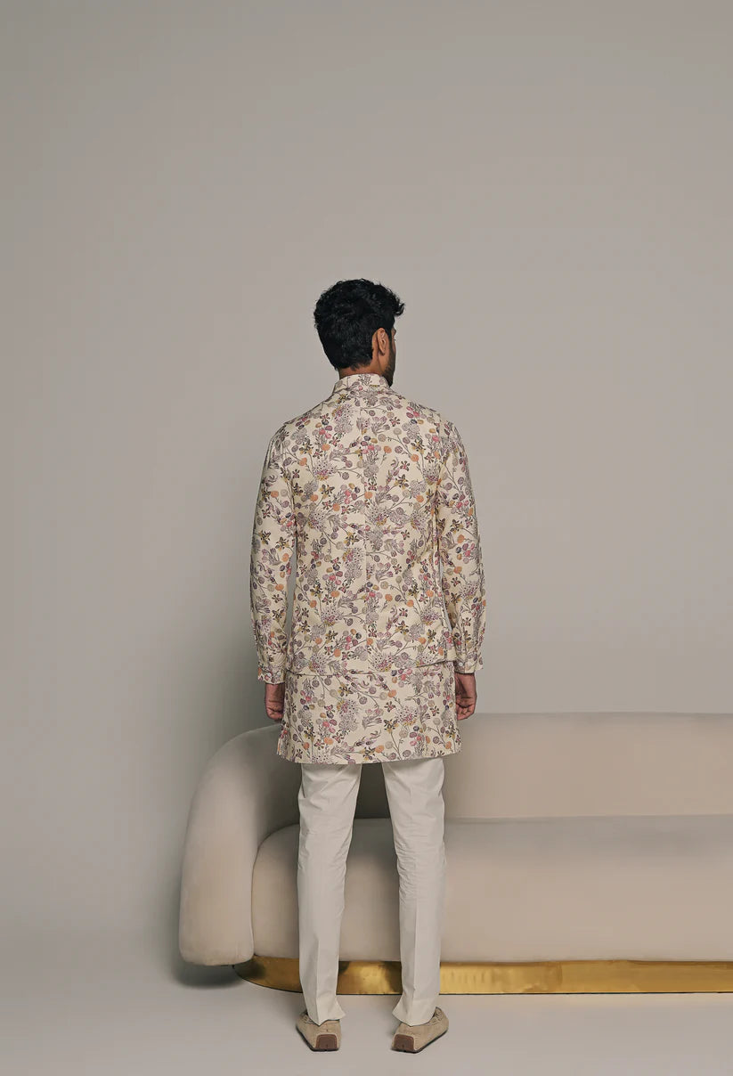 Crema Bundi With Matching Kurta Pajama Set