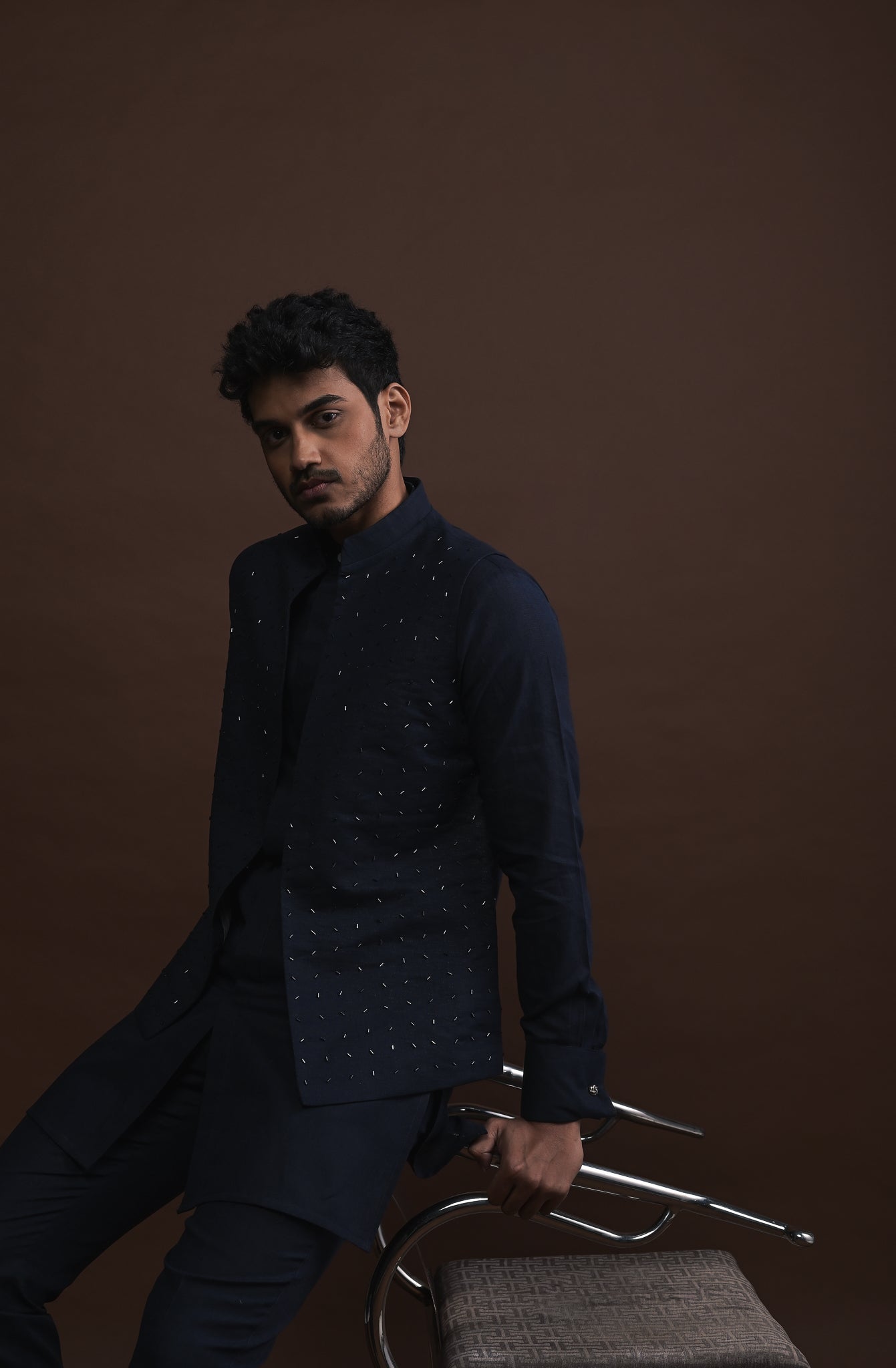 Twilight Embroidered Bundi Set