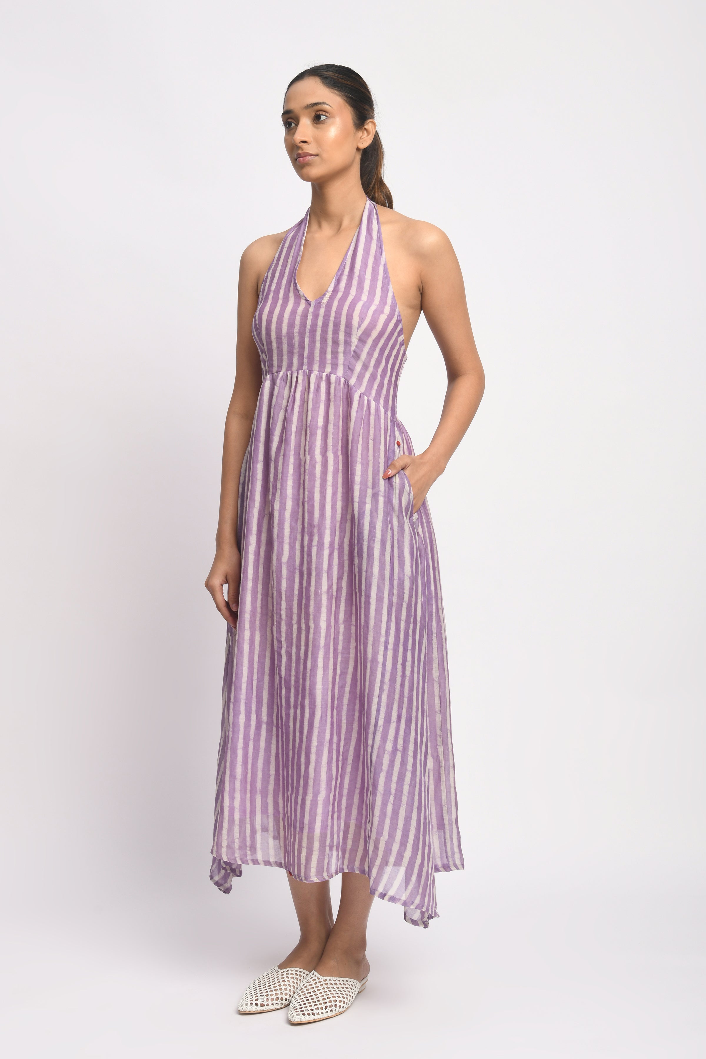 Lilac Halter Dress