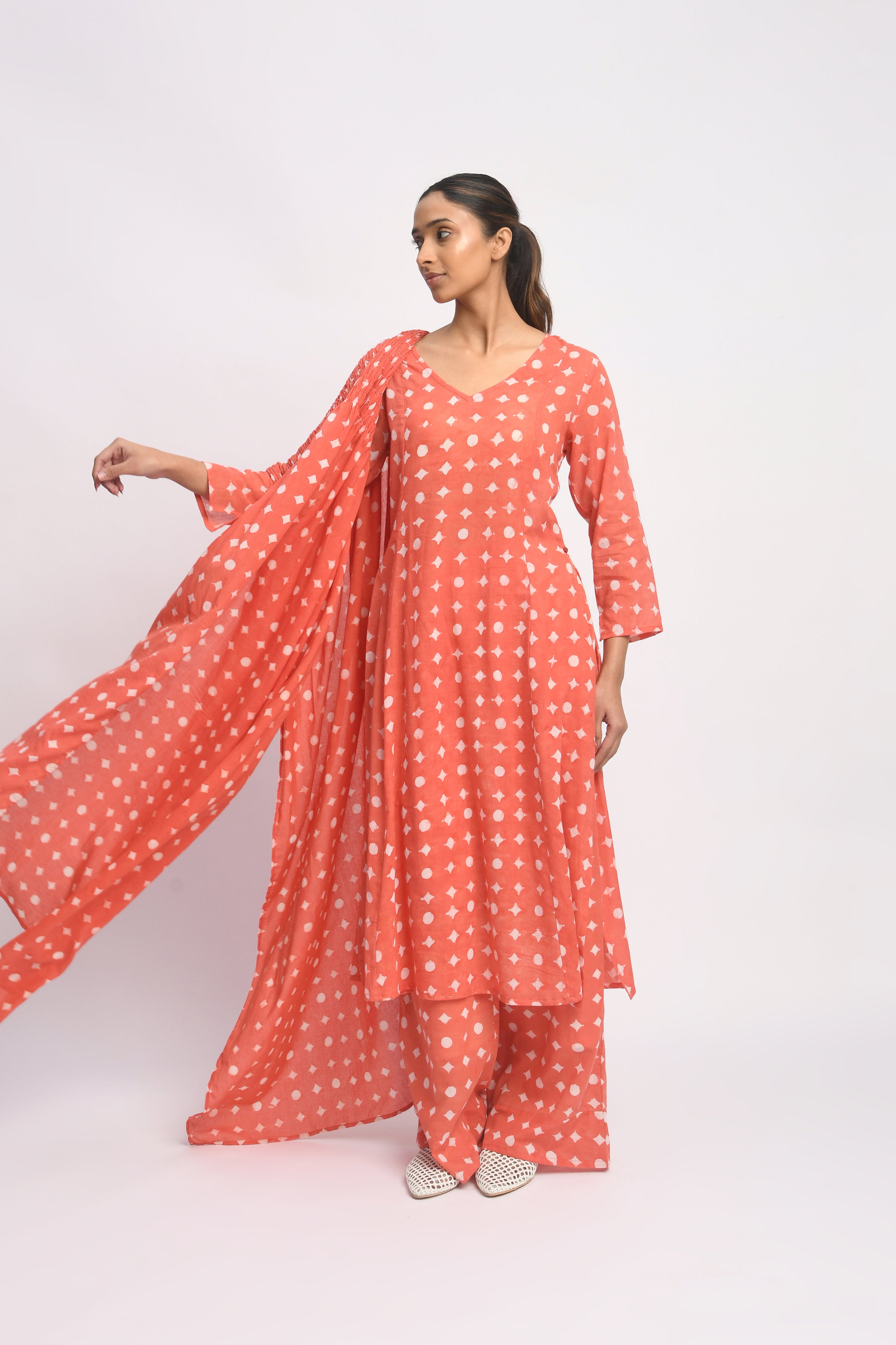Coral Suit Set