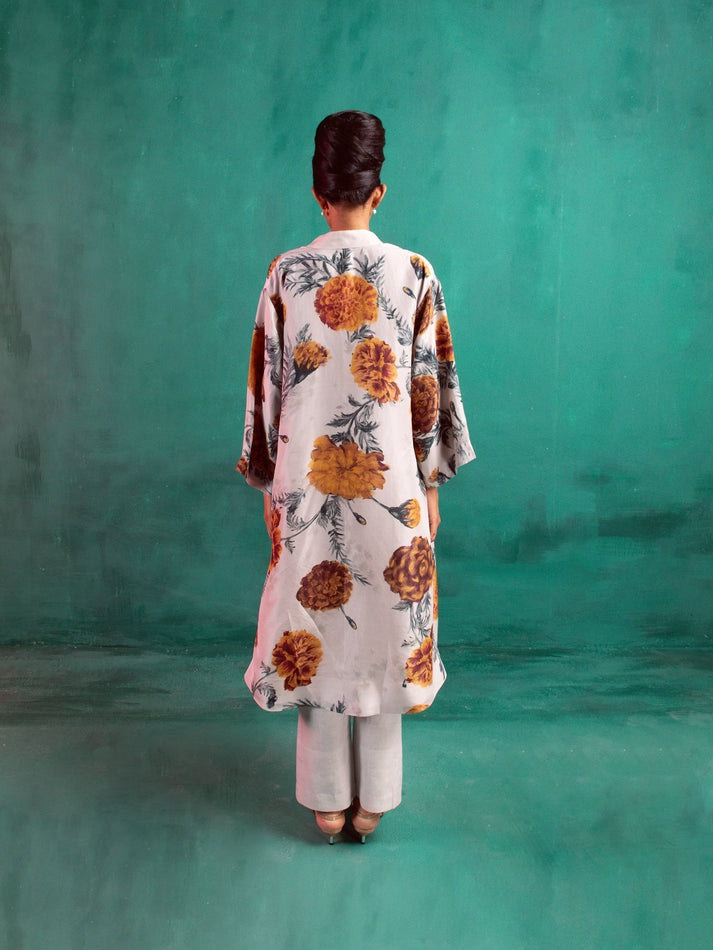 Peony Ivory Printed Kurta Set