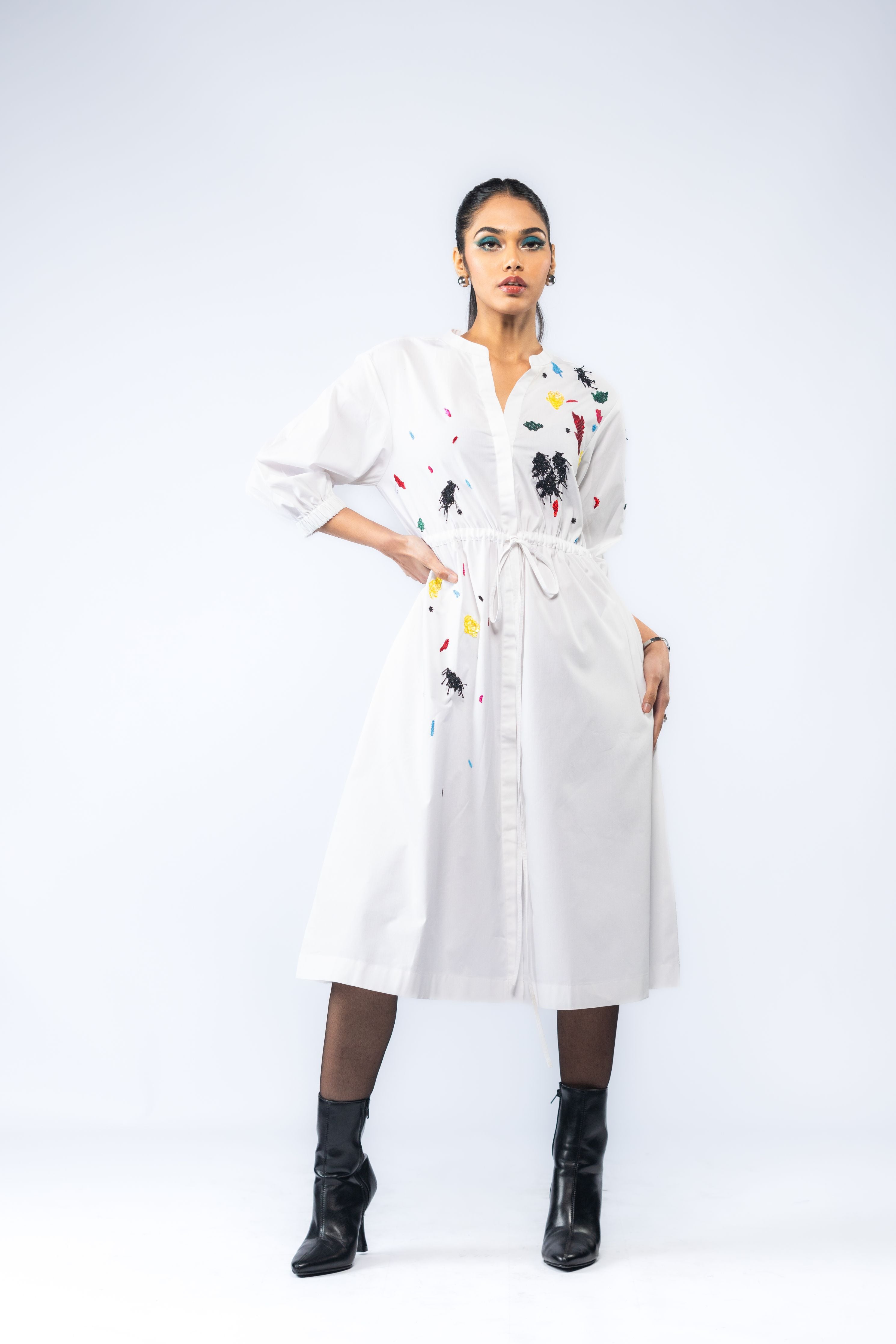 Hand Embroidered Long Dress