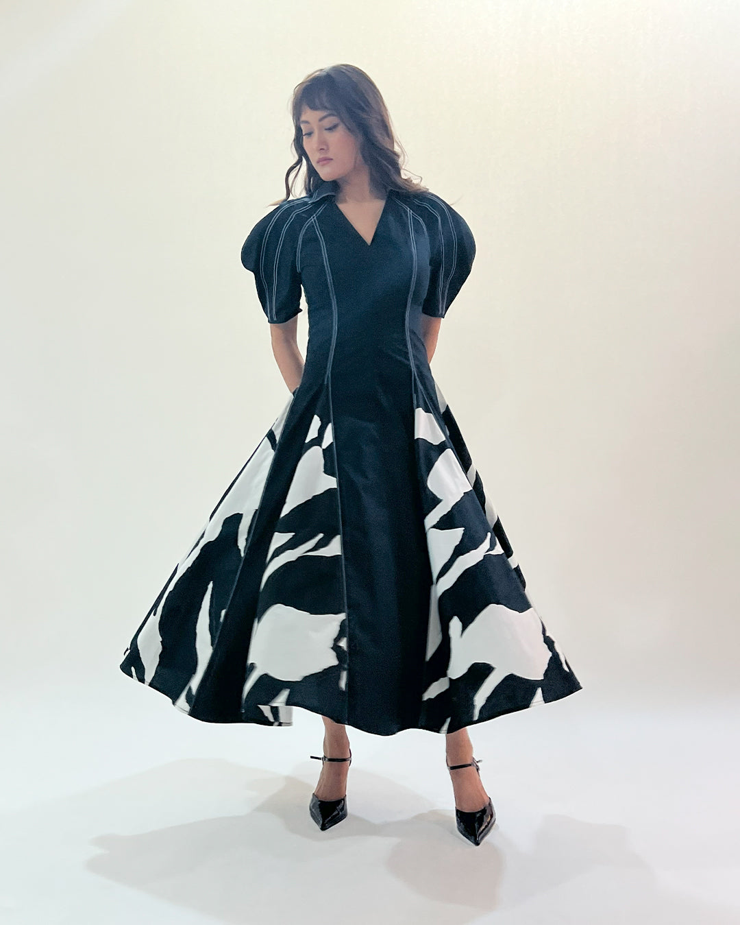 Stream Godet Dress