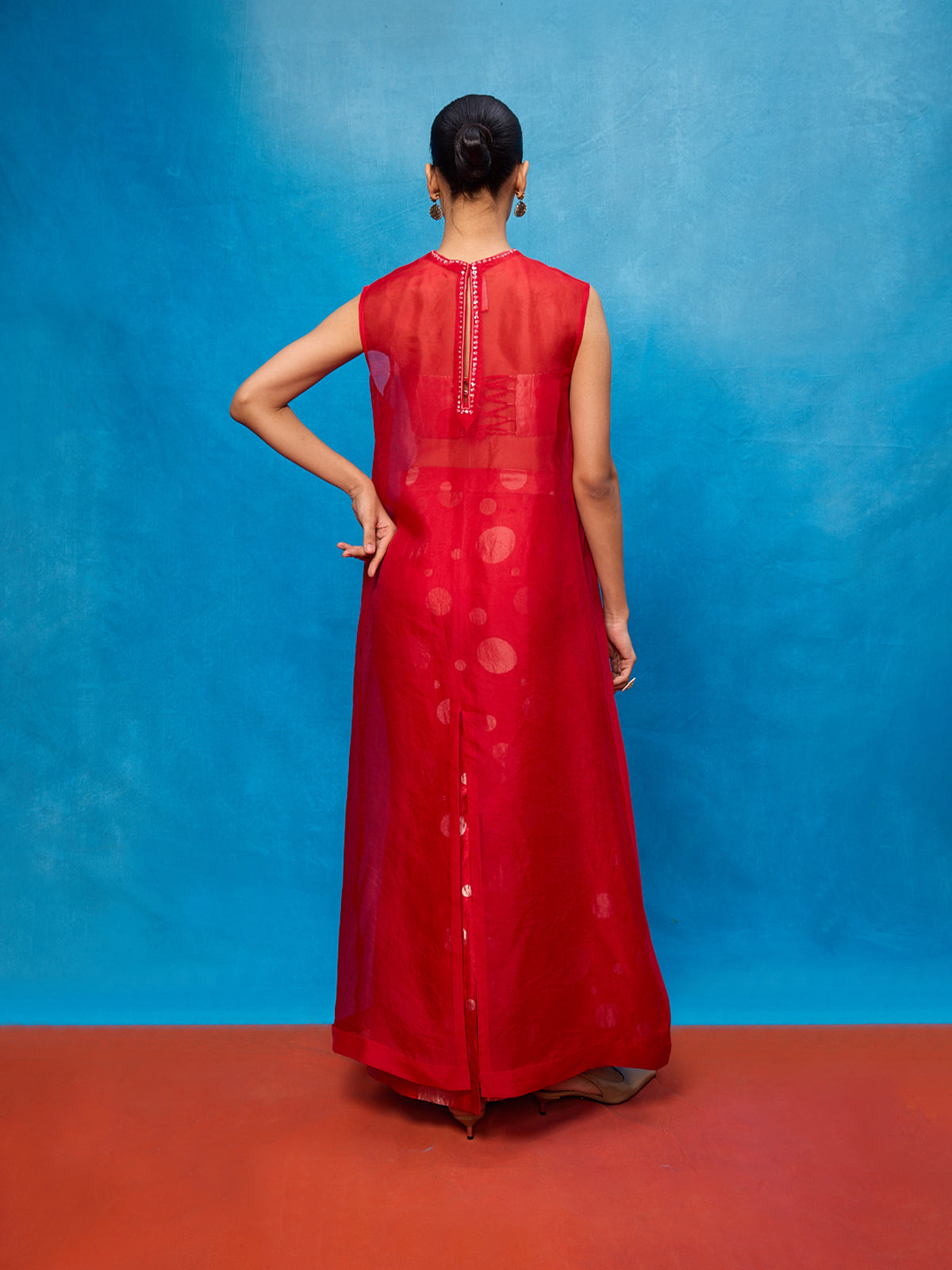 Handwoven Red Silk Banarasi Suit Set