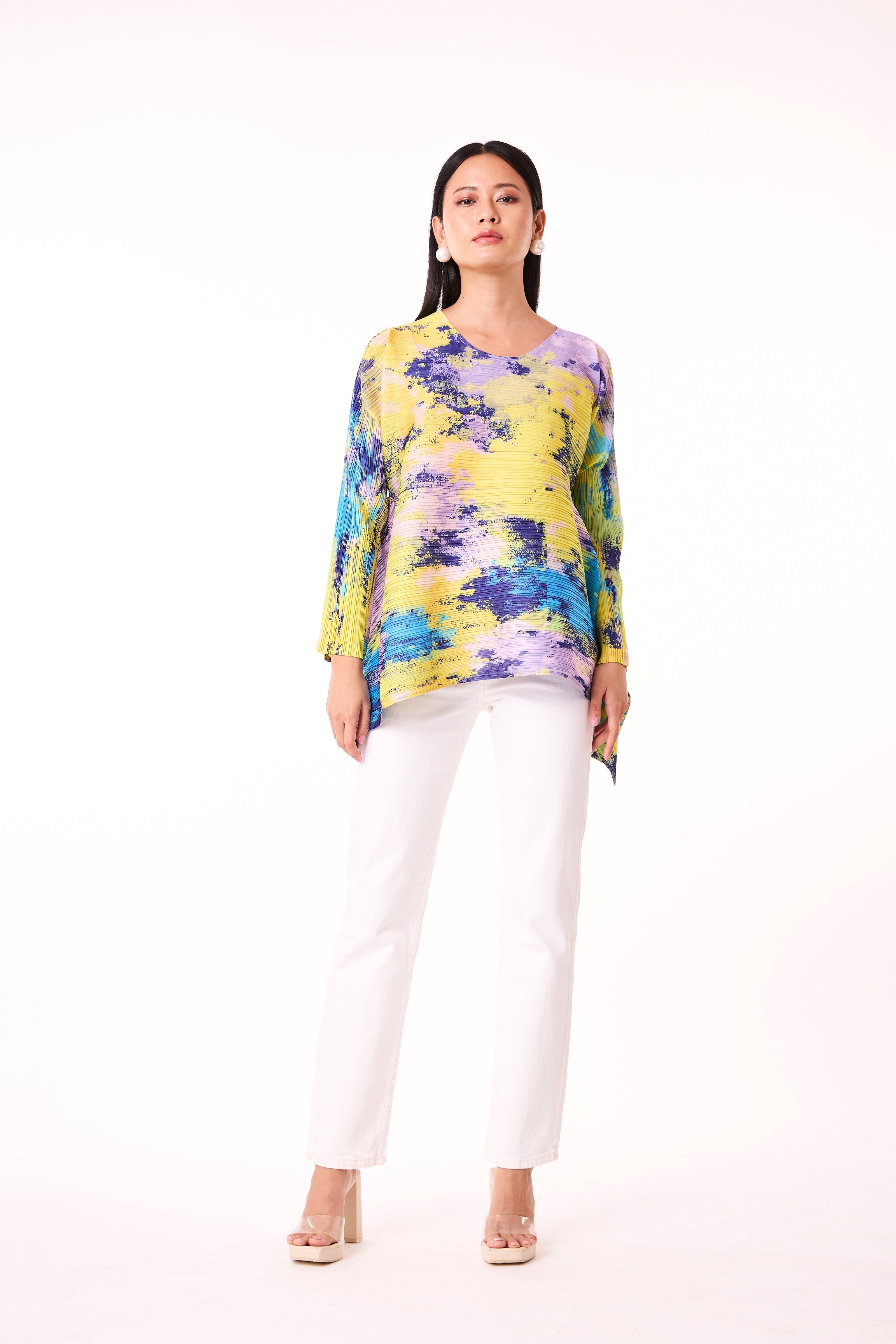 Erin Waterfall Top - Multi Colour