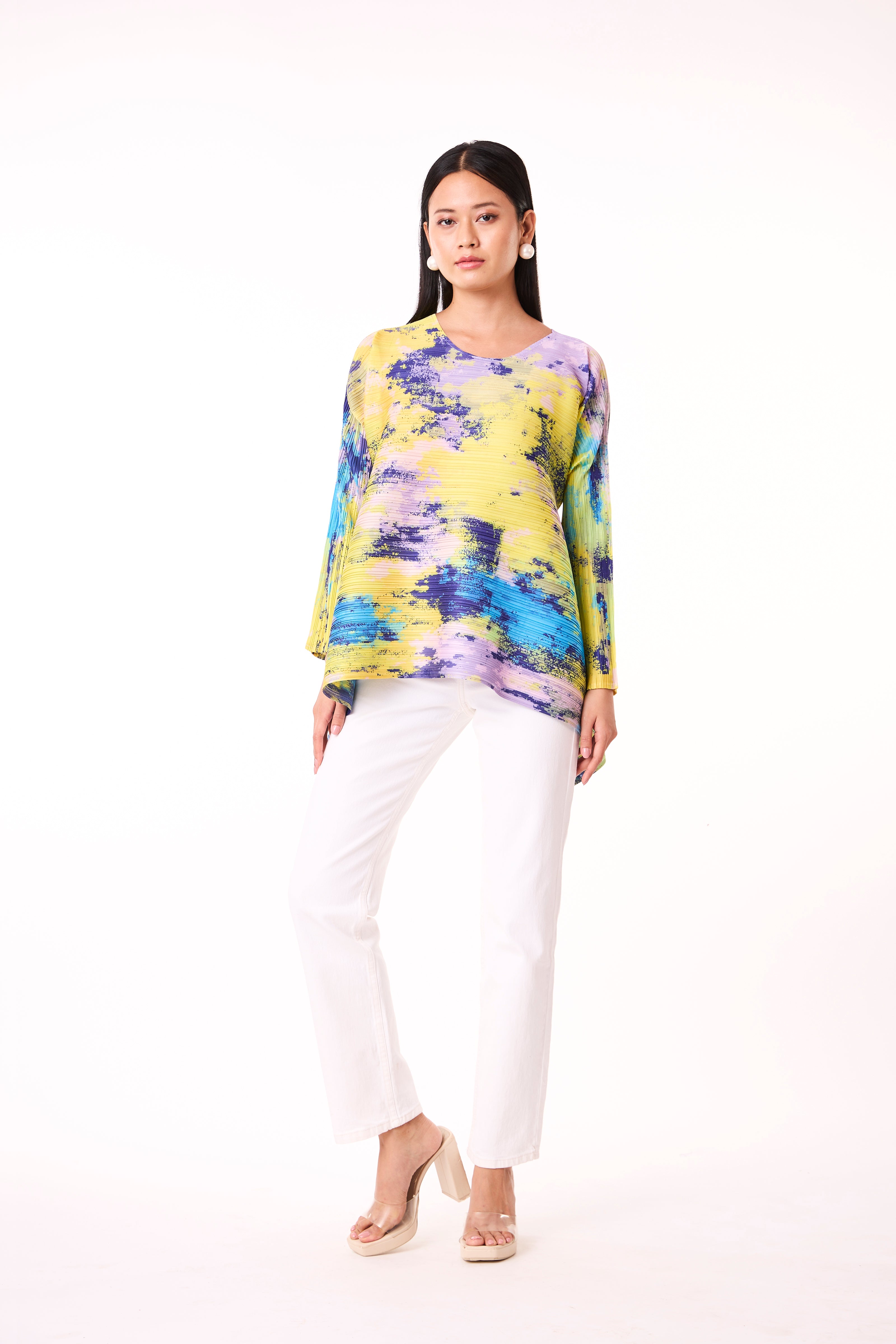 Erin Waterfall Top - Multi Colour