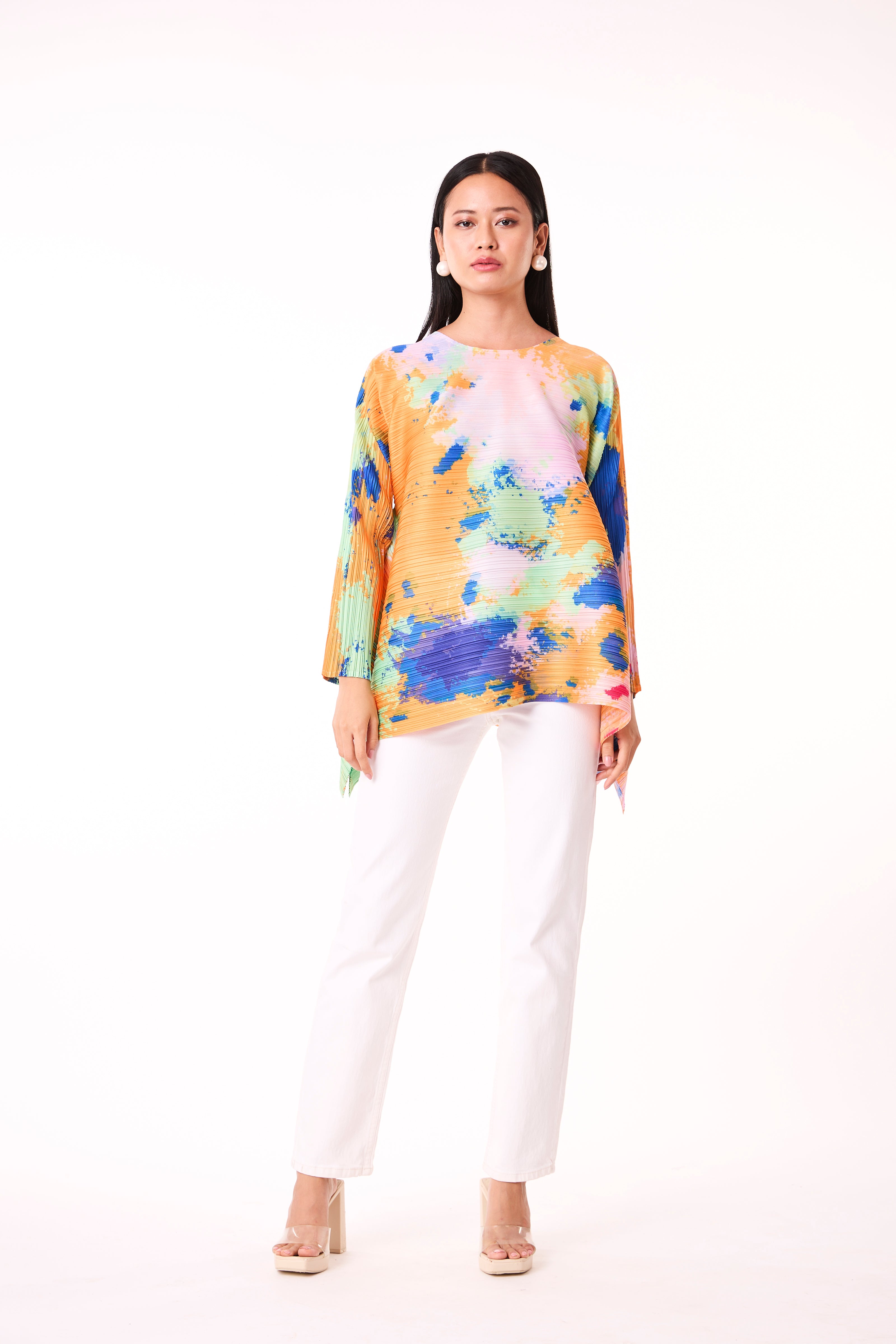 Erin Waterfall Top - Multi Colour