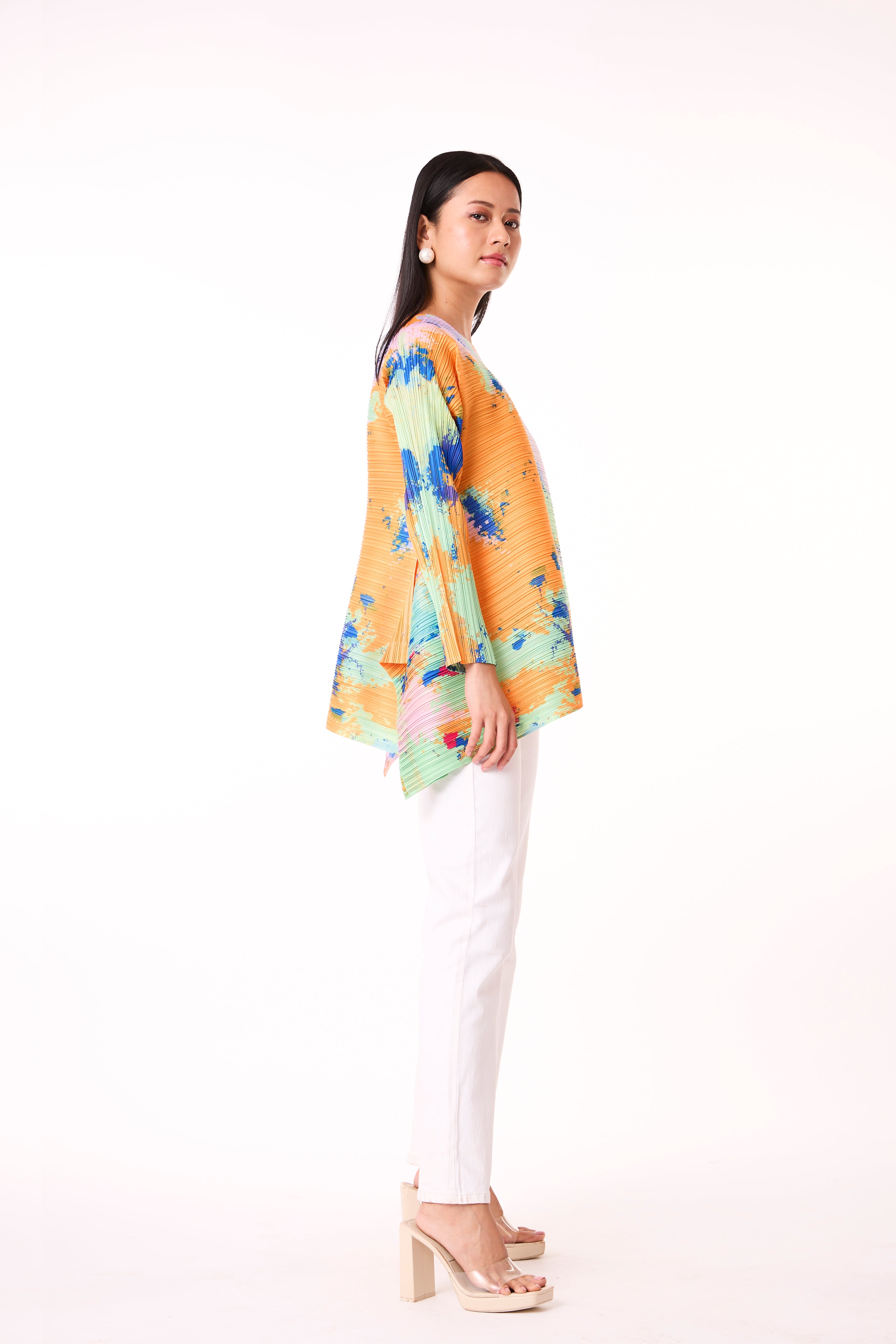 Erin Waterfall Top - Multi Colour