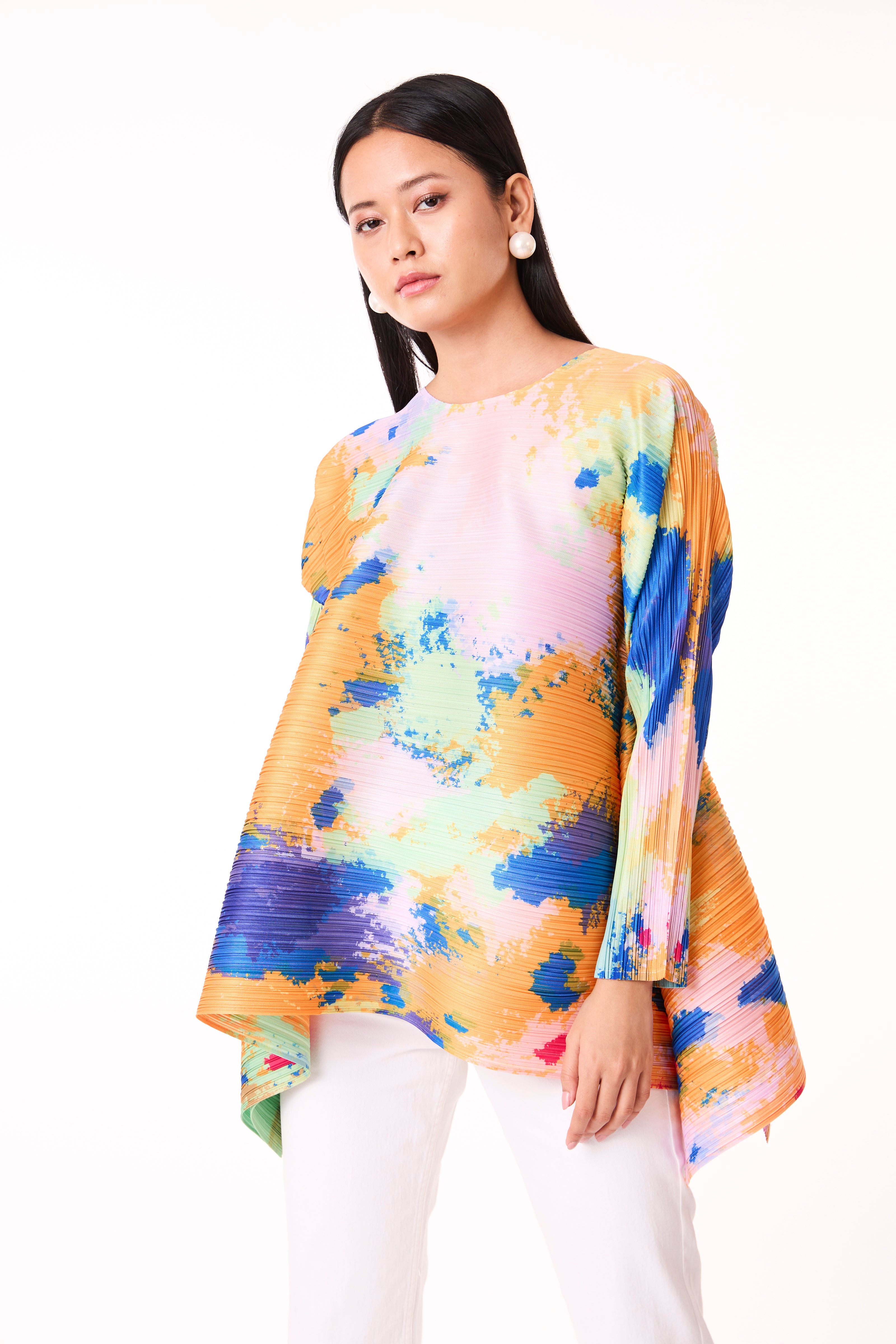 Erin Waterfall Top - Multi Colour