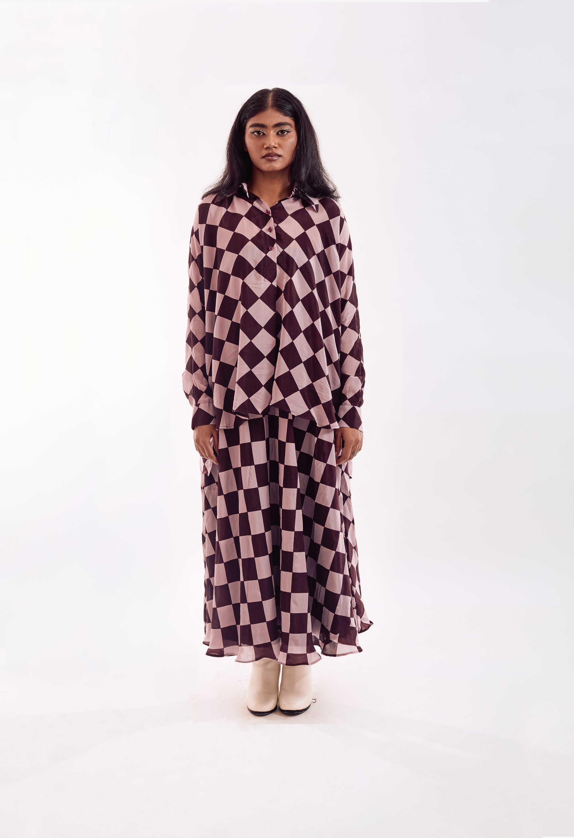 Check Skirt Coord