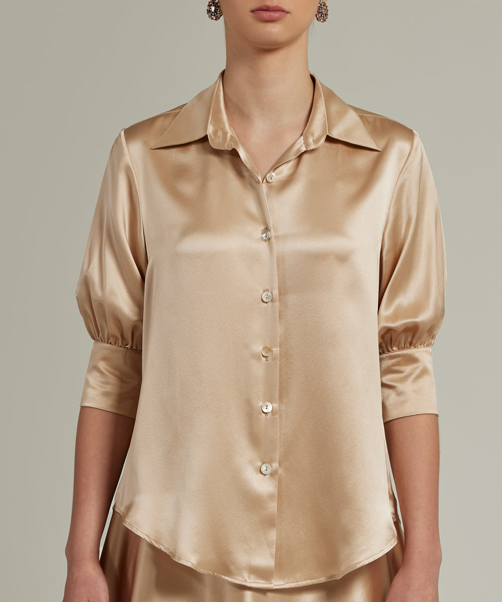 Silk Short-Sleeved Shirt