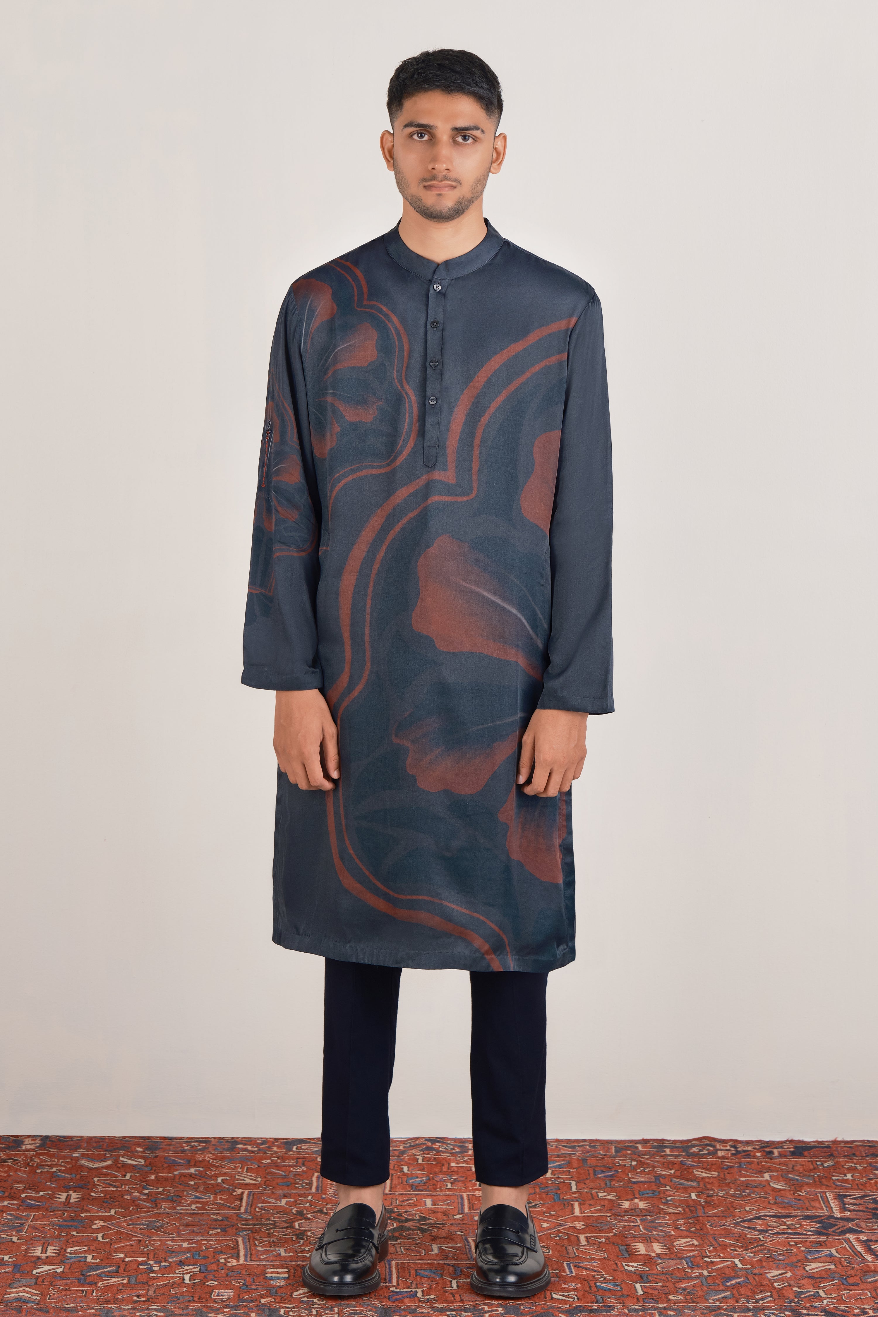 Geometric Bloom Kurta Set