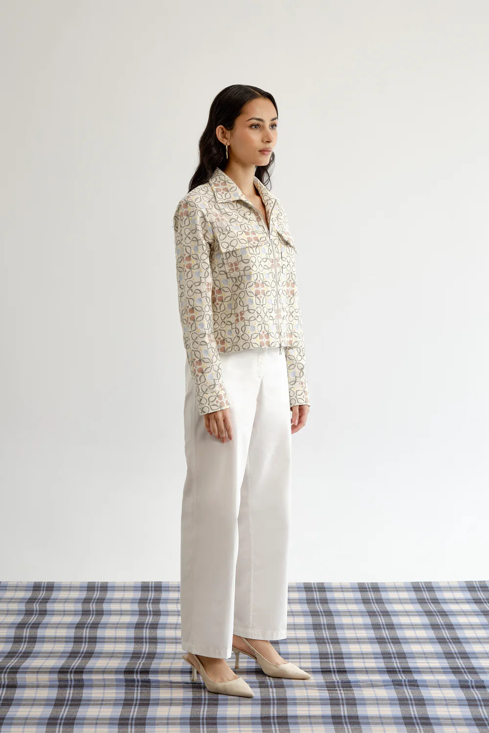 Botanic Jali Cropped Shacket