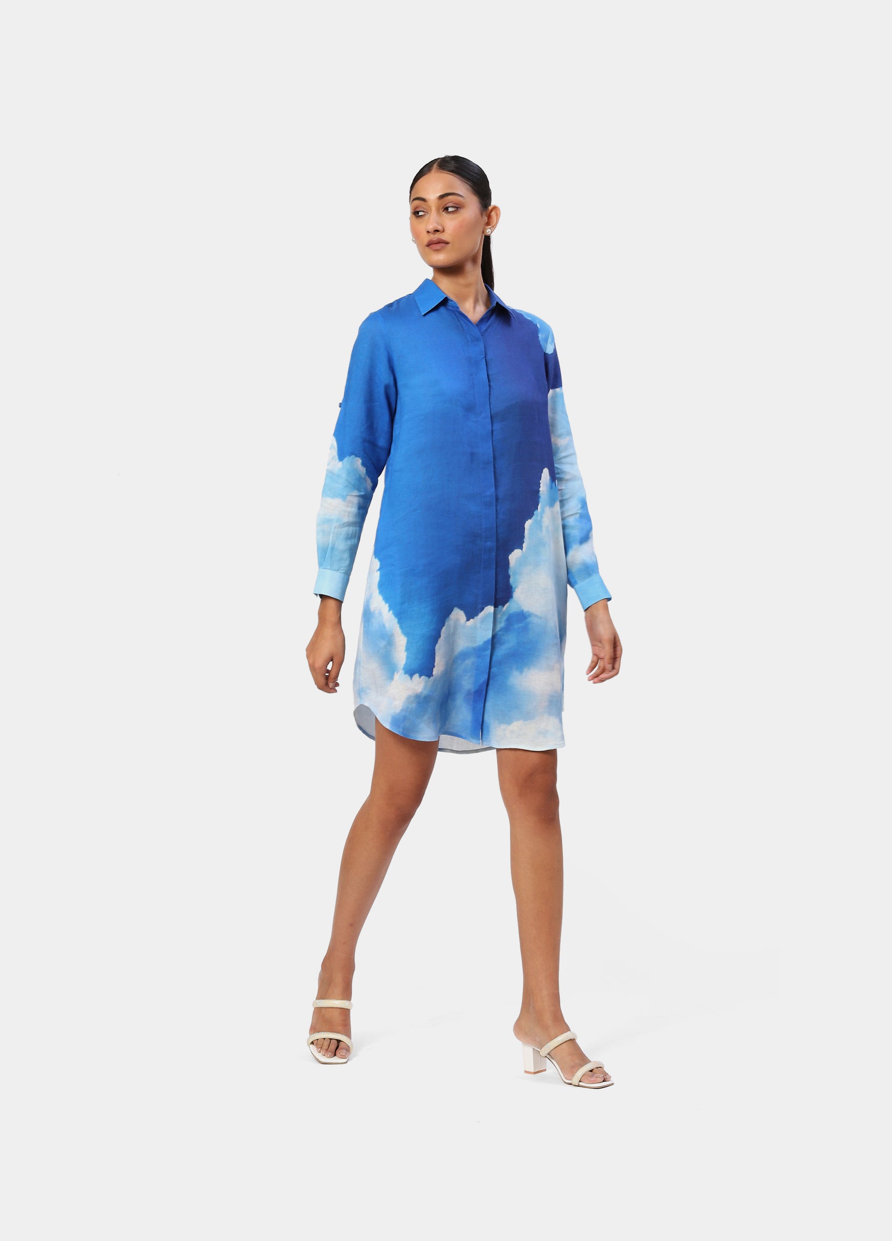 The Blue Linen Maldives Tunic