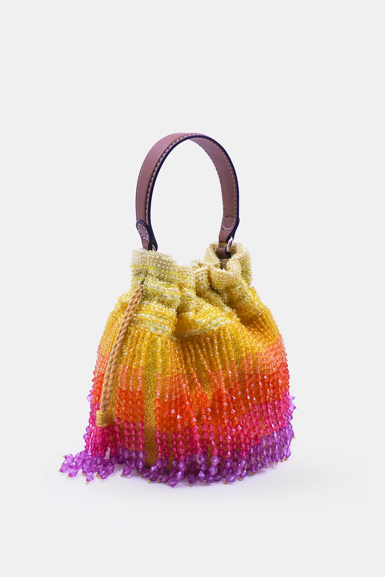 Handcrafted Yellow Ombre Potli Bag