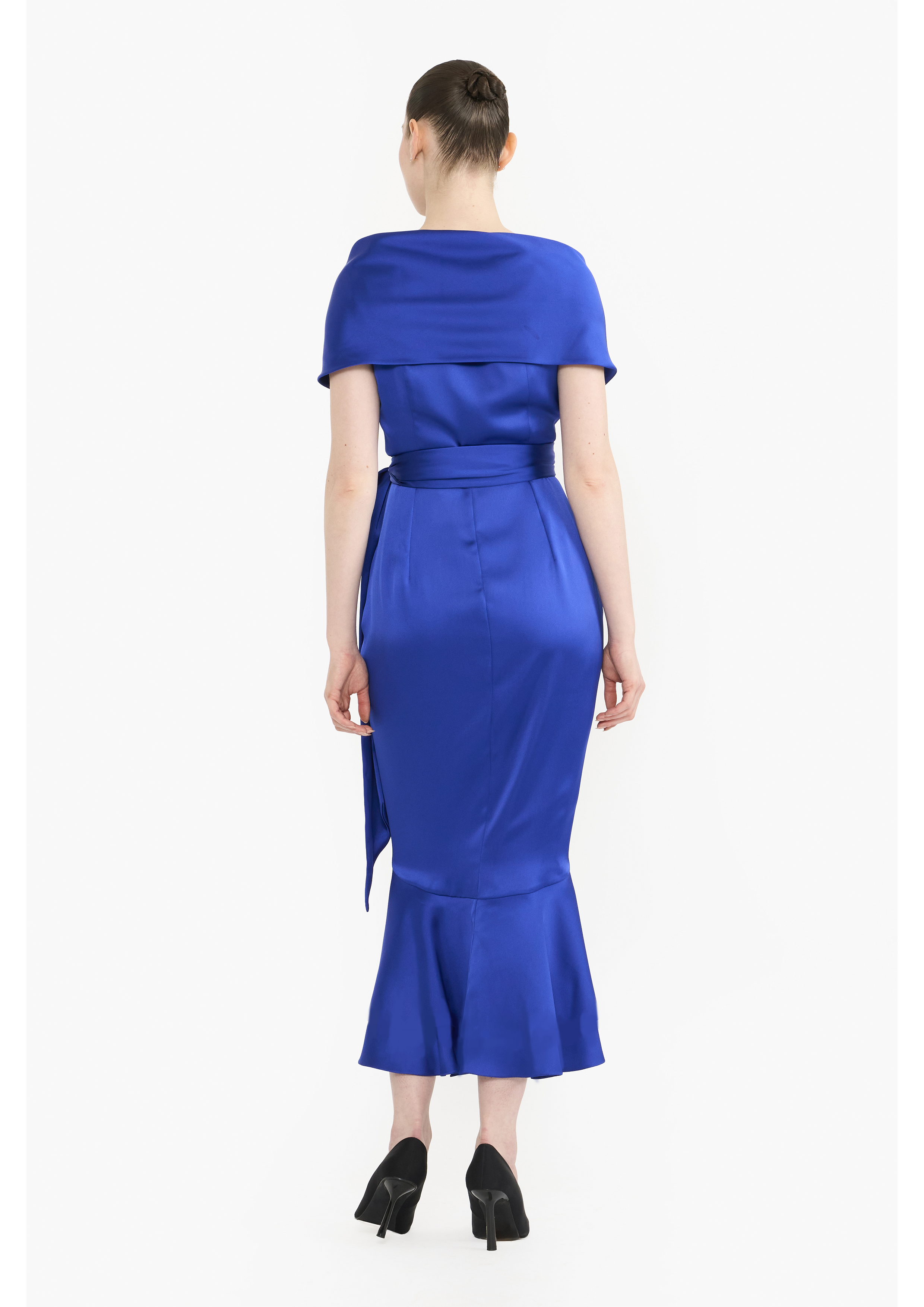 Shawl Collar Wrap Dress