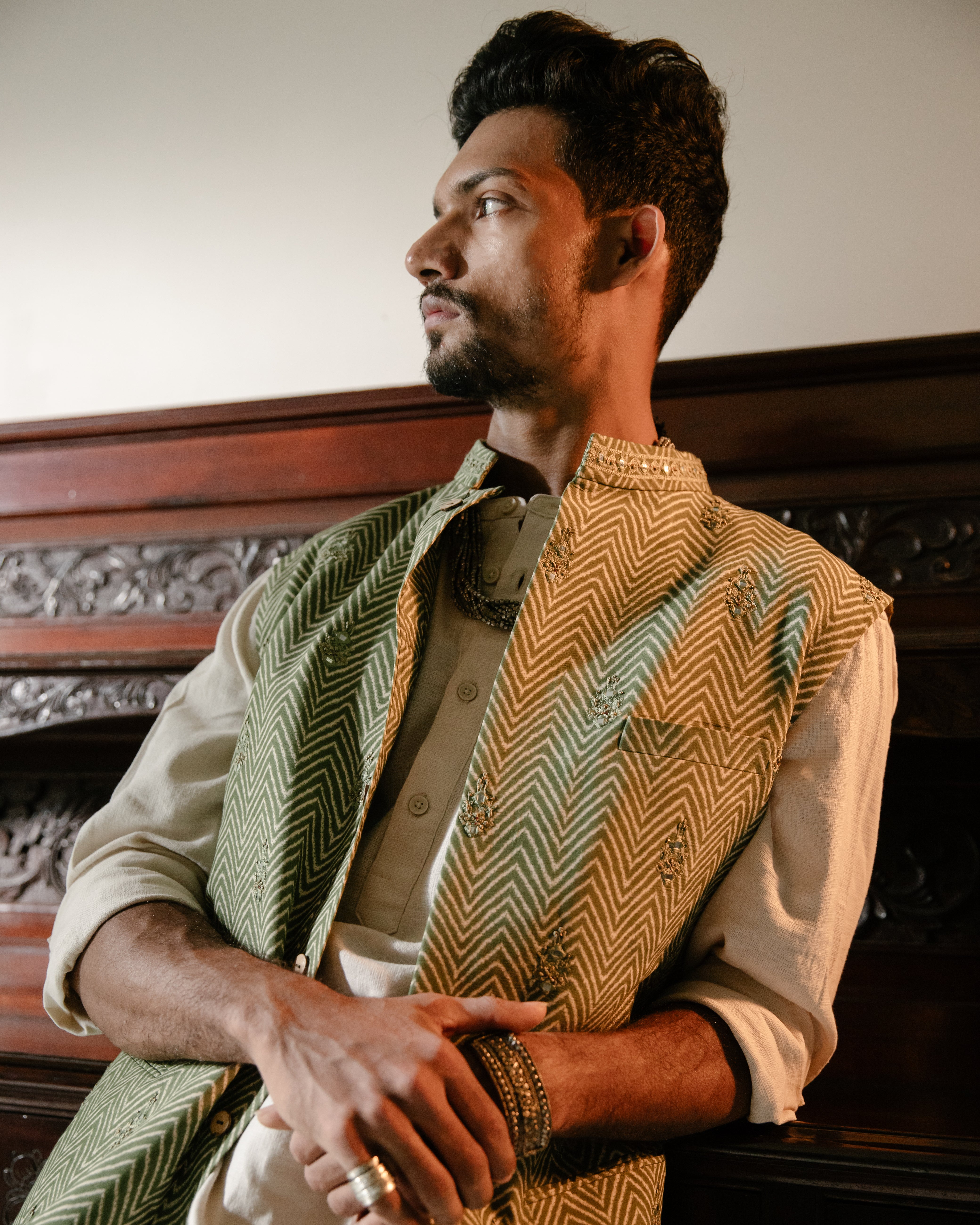 Mehreen Embroidered Nehru Jacket