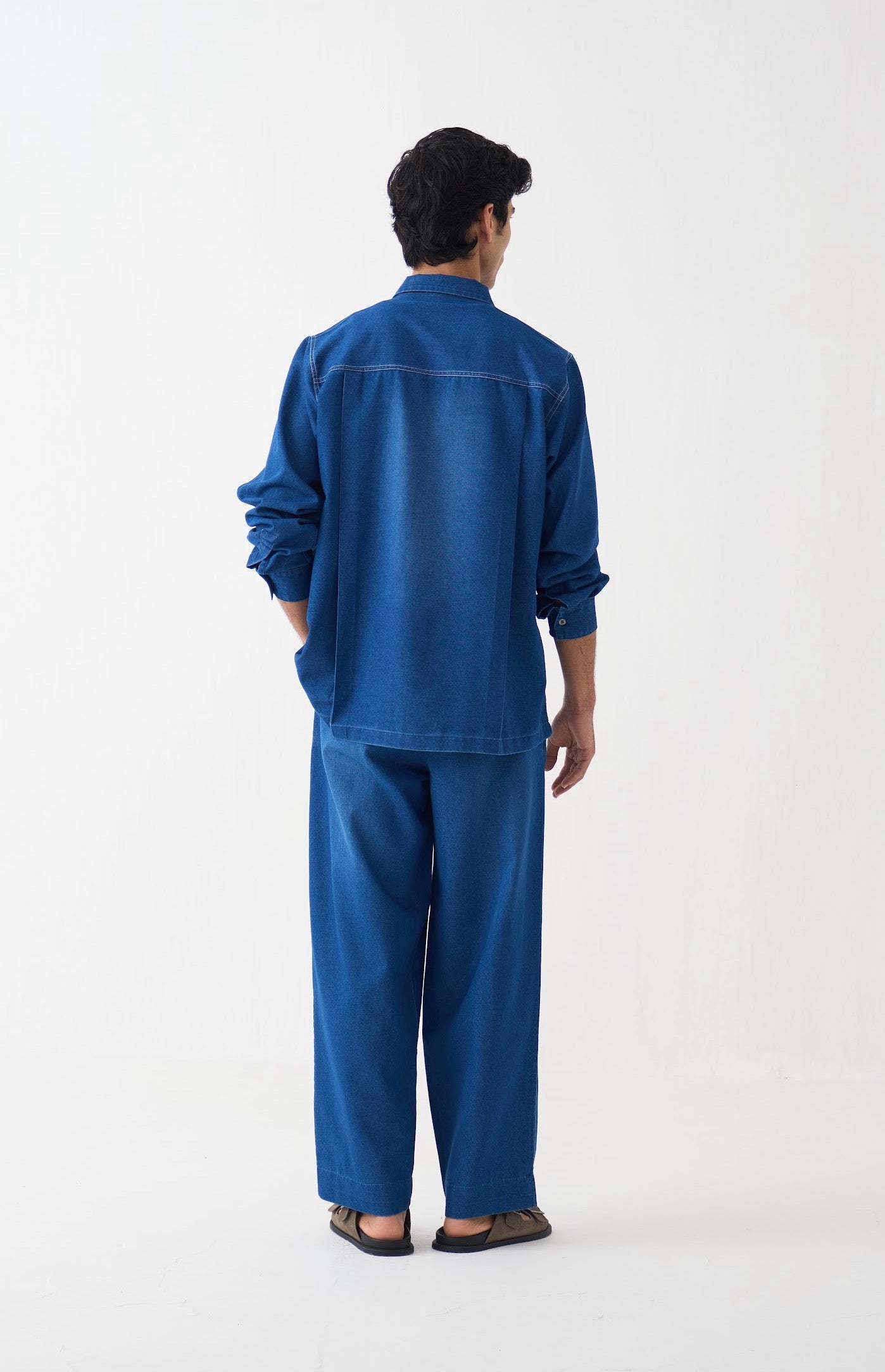 All Over Emb Shirt Co-ord