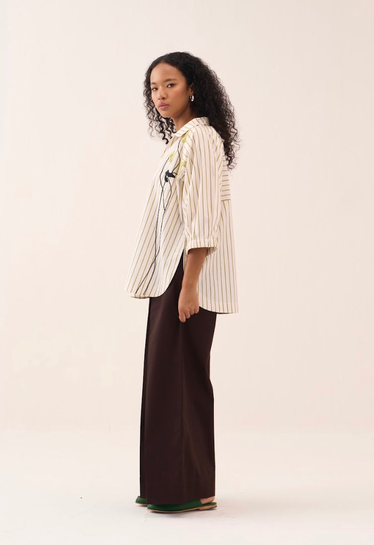 Beaded V-neck Top Co-ord (set Of 2)