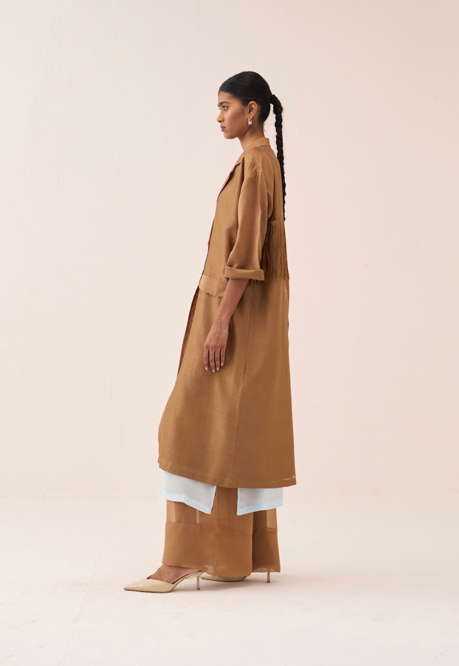 Back Tie Overlay  Jacket (set Of 3)