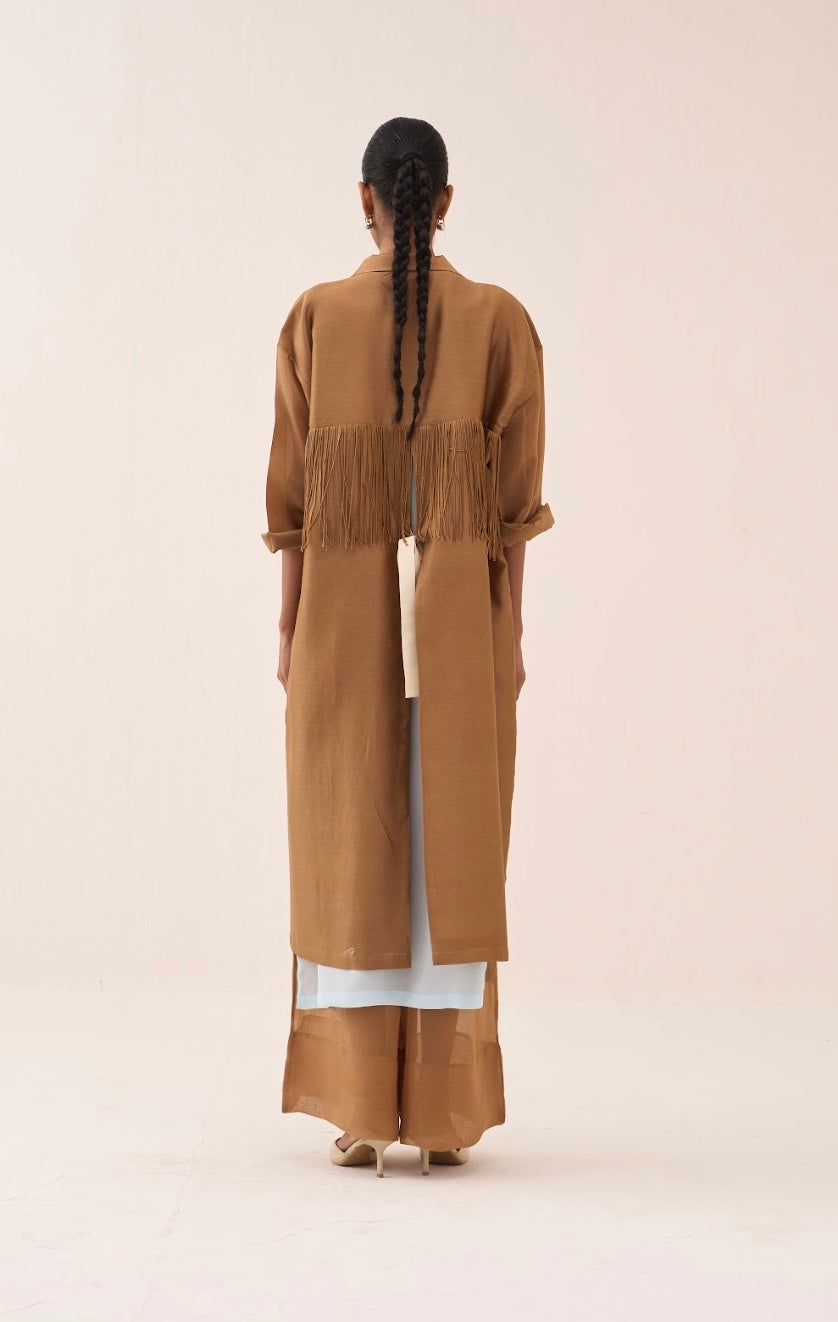 Back Tie Overlay  Jacket (set Of 3)