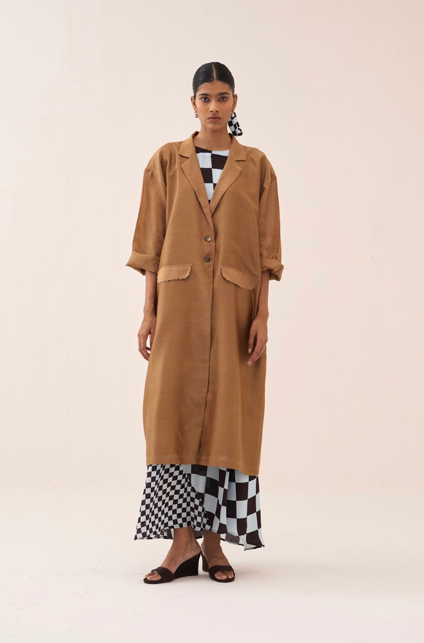 Back Tie Overlay  Jacket (set Of 2)