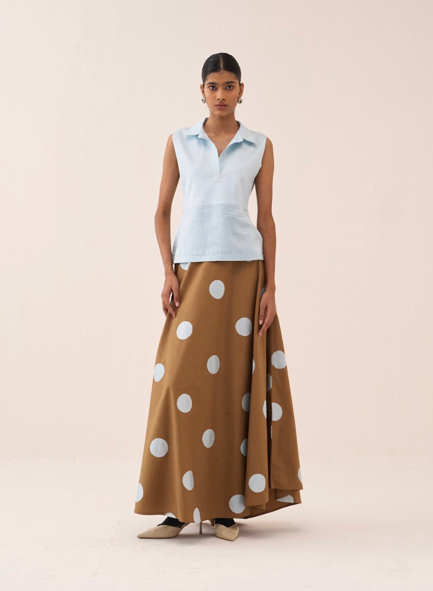 Circular Polka Skirt Co-ord