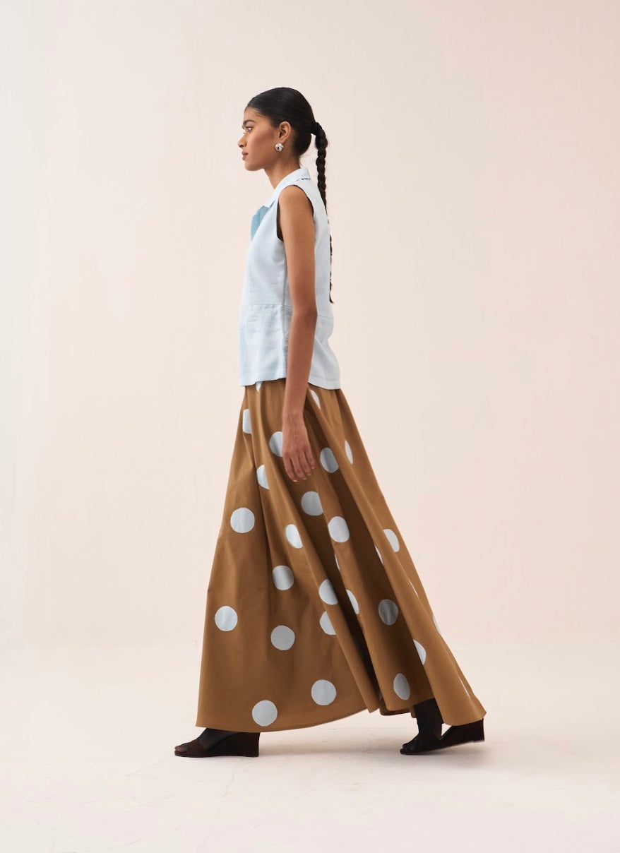 Circular Polka Skirt Co-ord