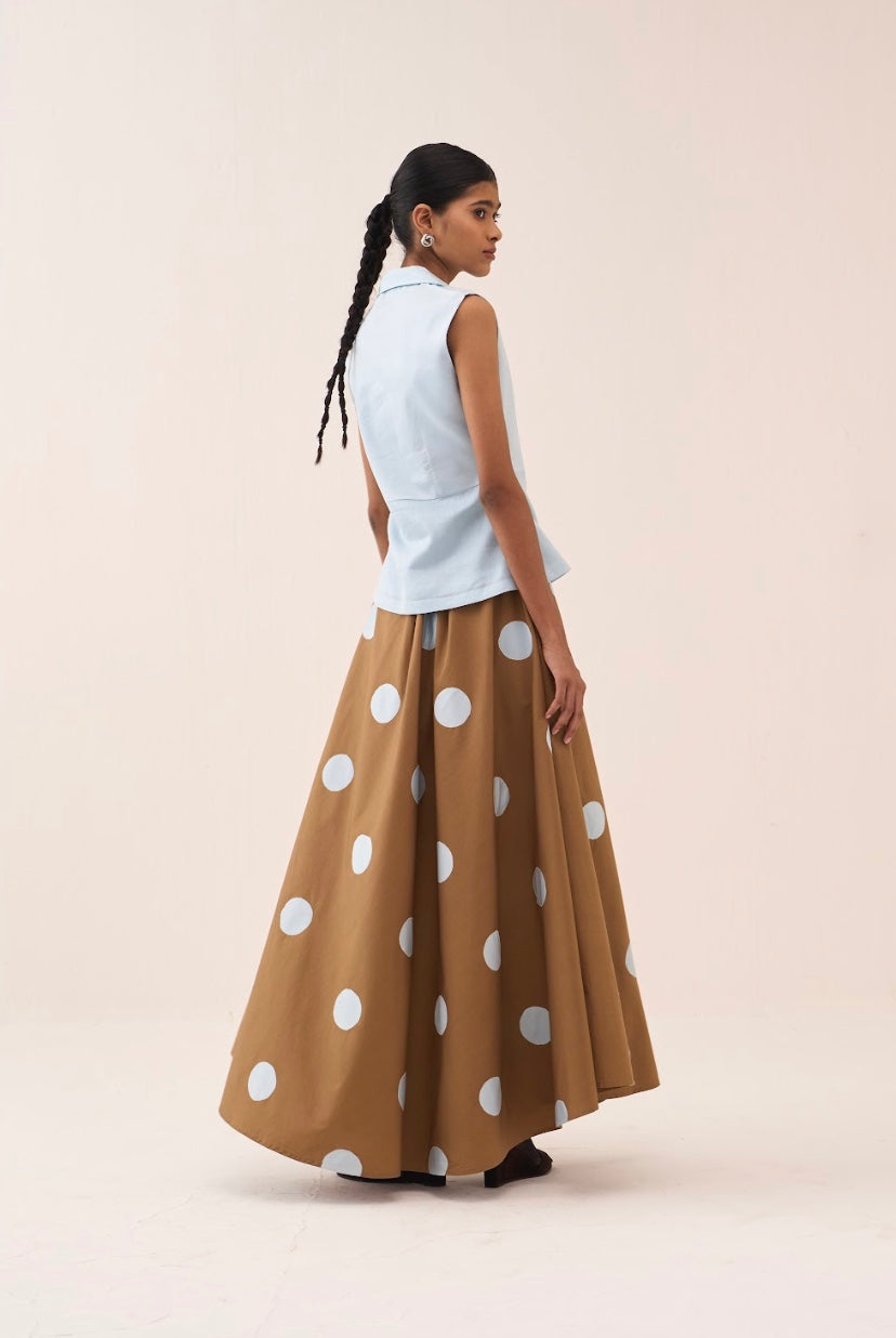 Circular Polka Skirt Co-ord
