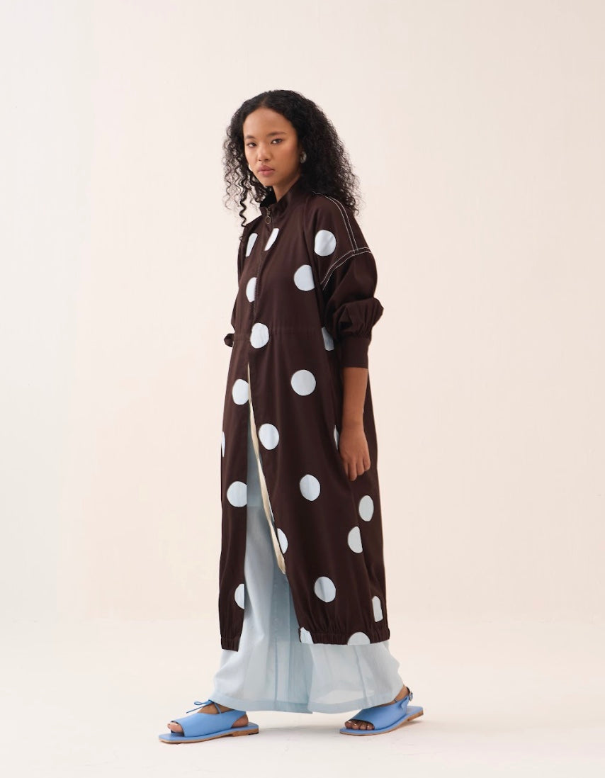 Polka Drawstring Tunic Co-ord (set Of 2)