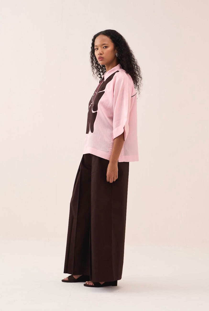 Floral Applique Shirt 
co-ord (set Of 2)