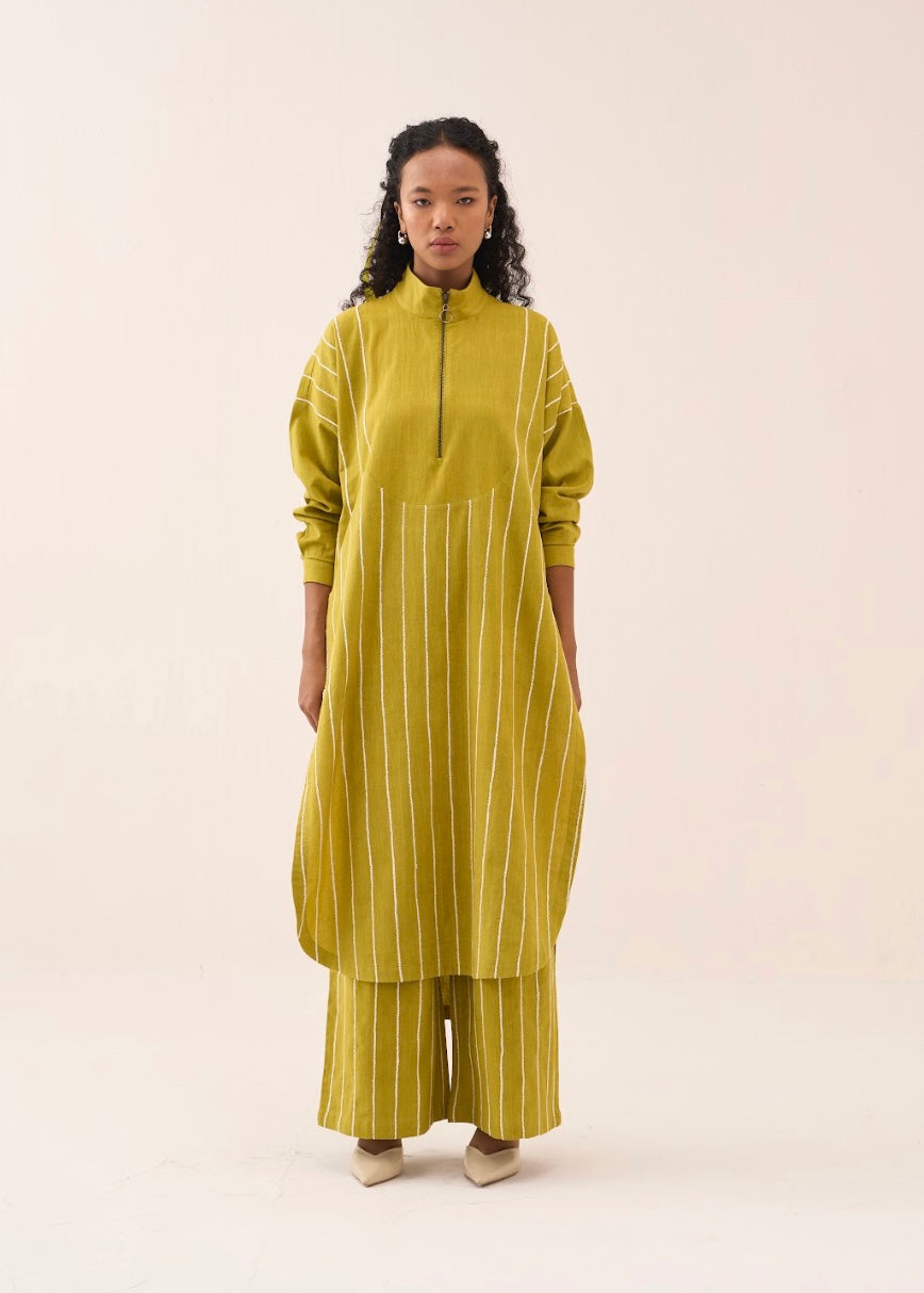 U-yoke Emb. Tunic Co-ord (set Of 2)