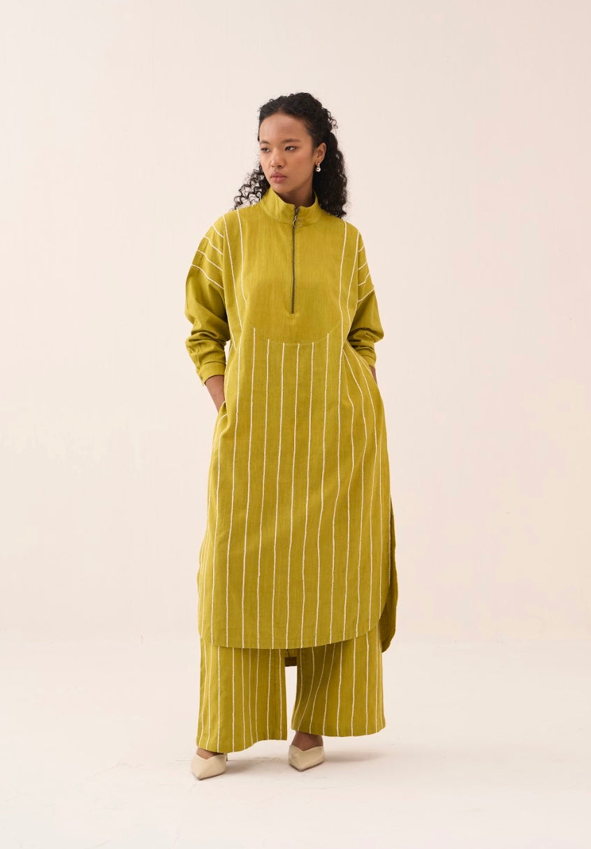 U-yoke Emb. Tunic Co-ord (set Of 2)