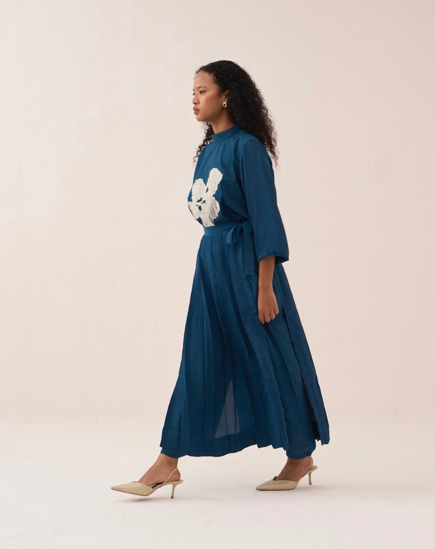 Floral Emb. Top Co-ord (set Of 2)