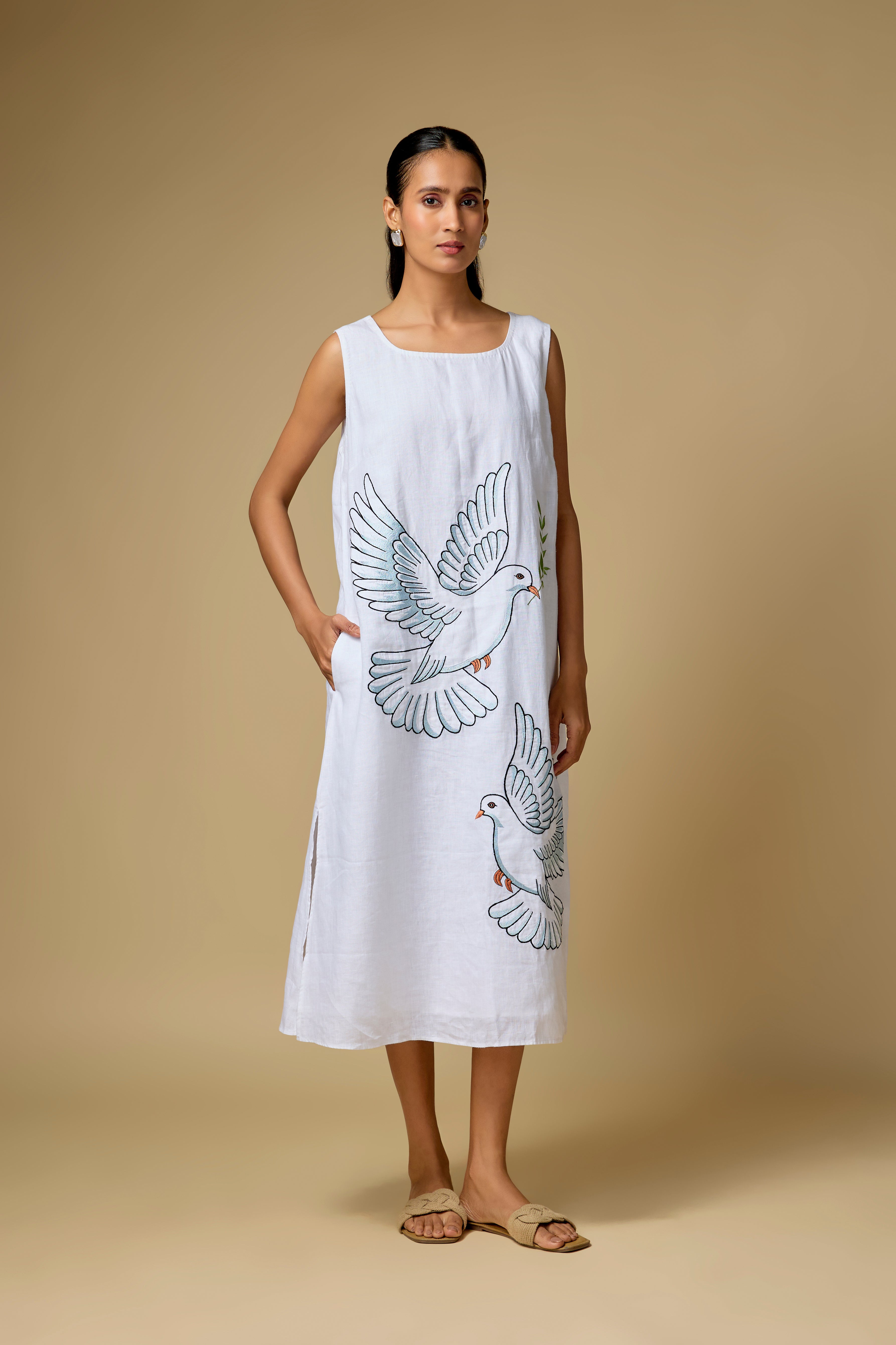 White Paloma Dress