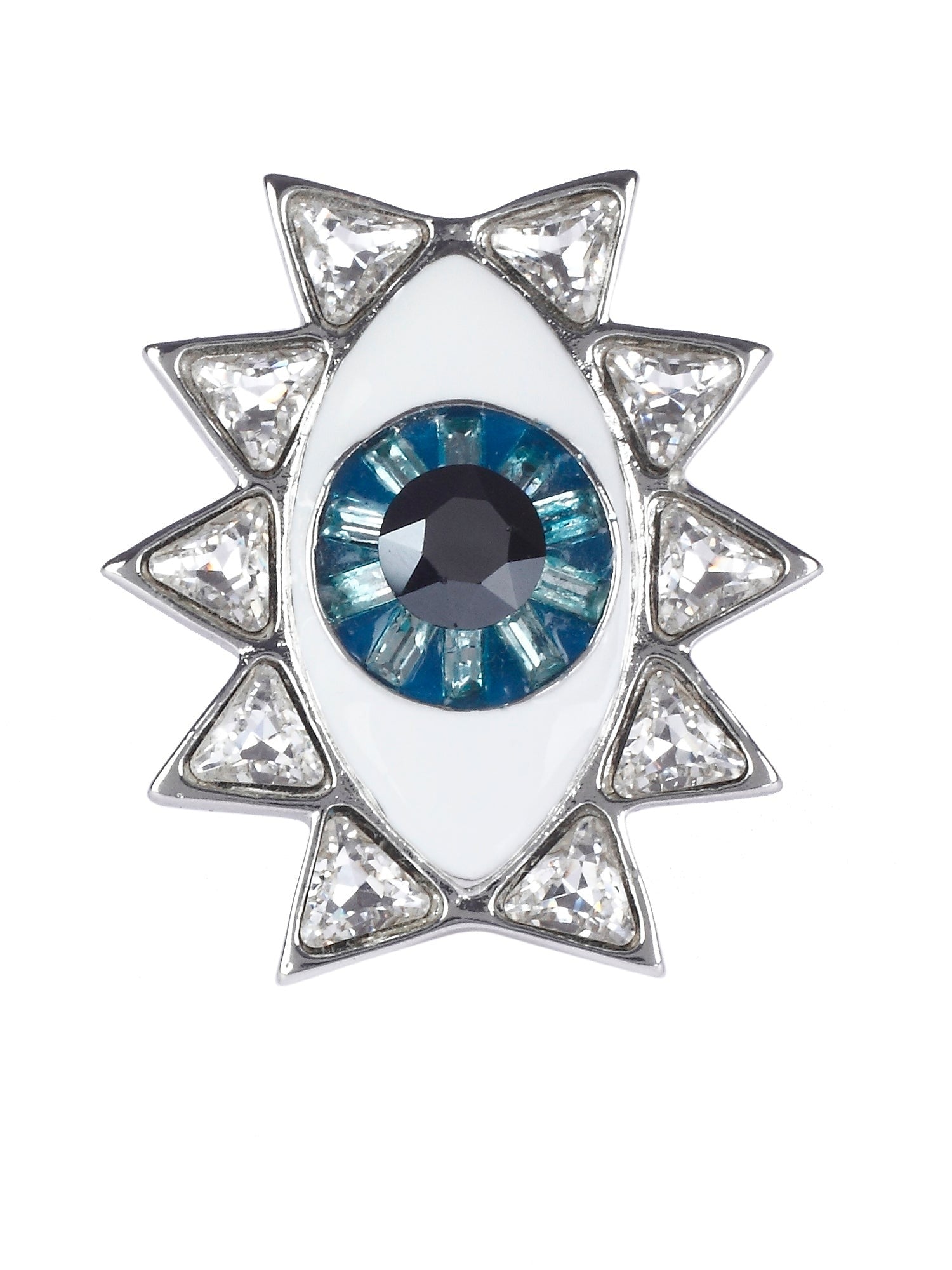 Evil Eye Ring - Silver