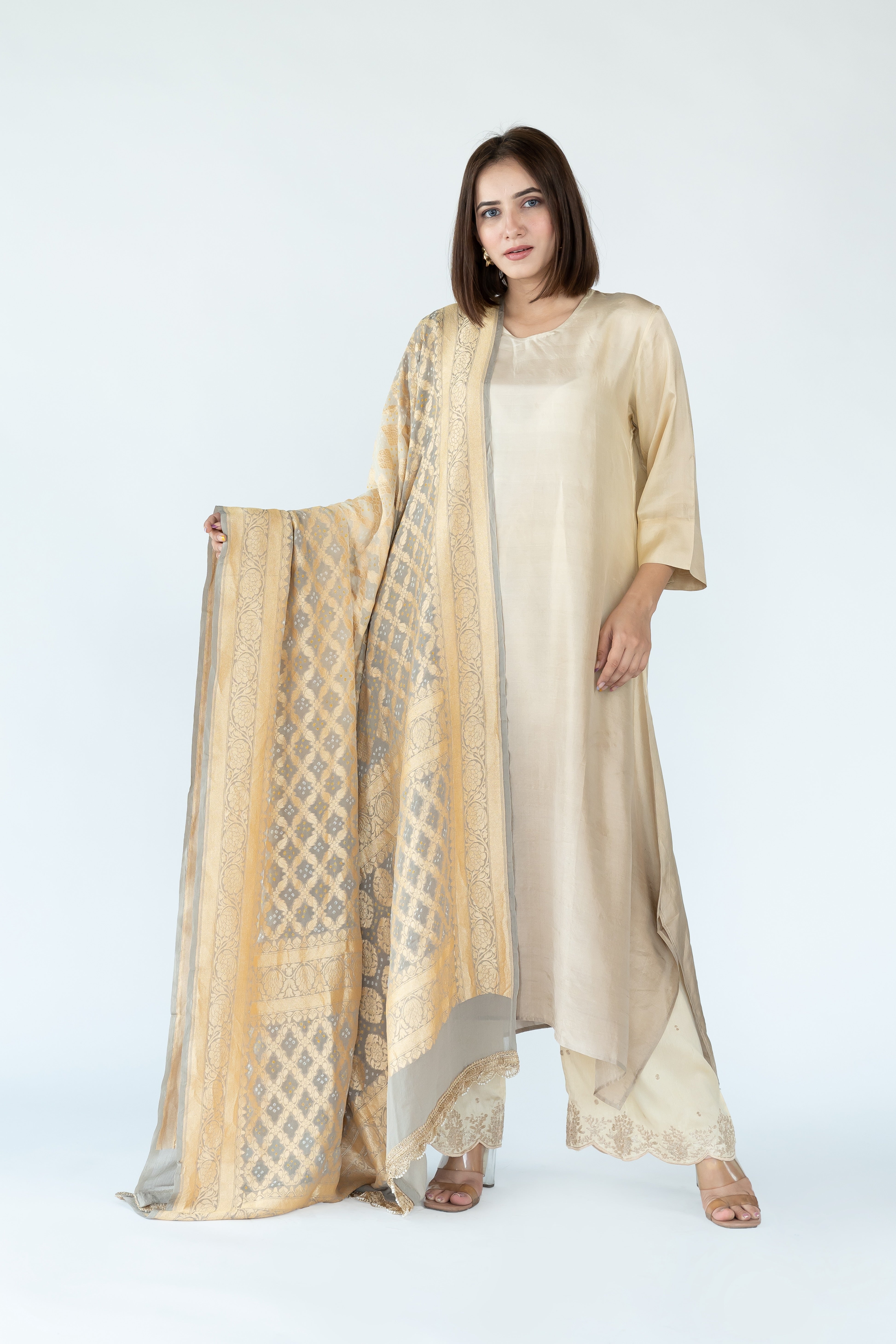 Ivory Ombre Kurta Set