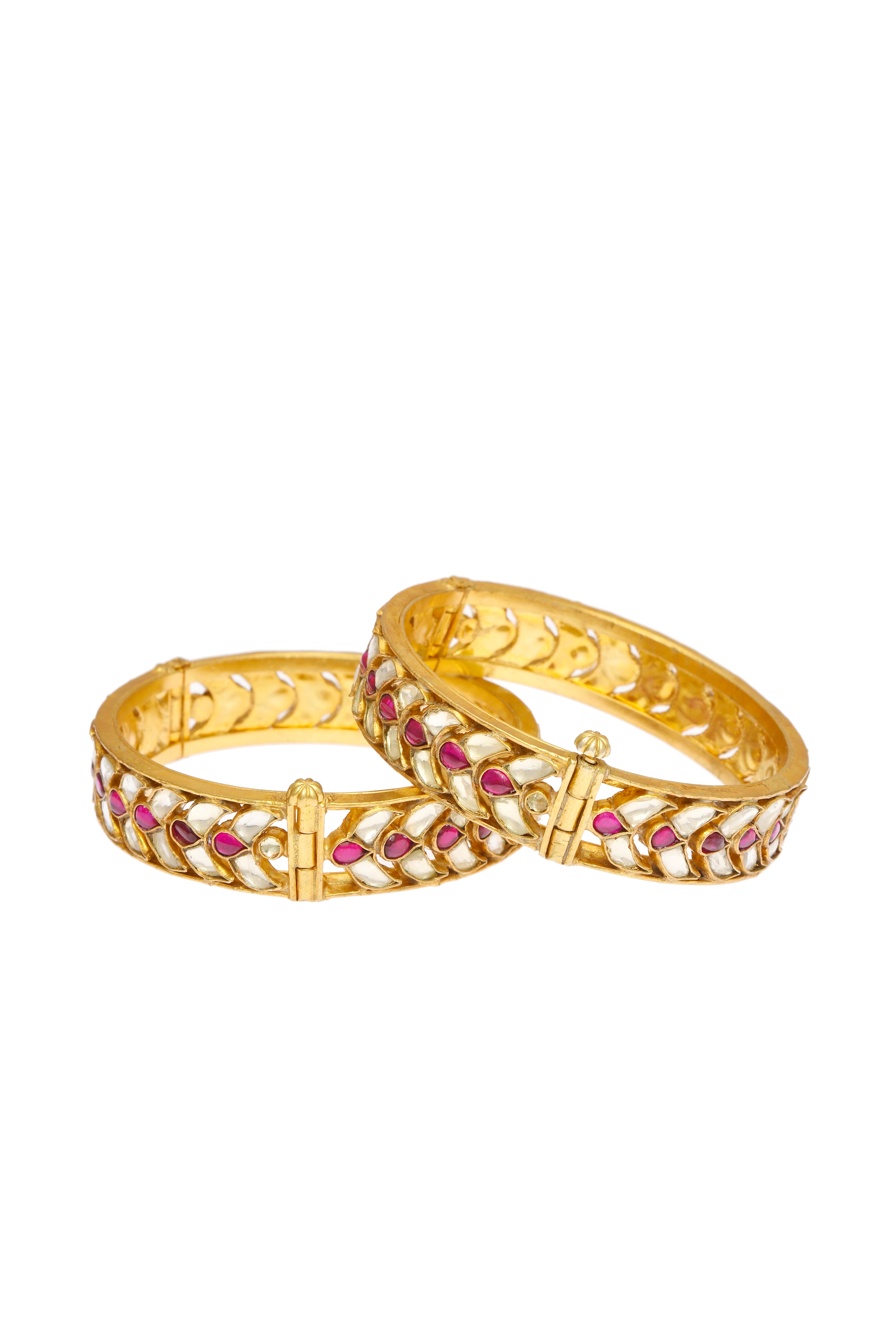 Rani Jadau Bangle Set (2.4")