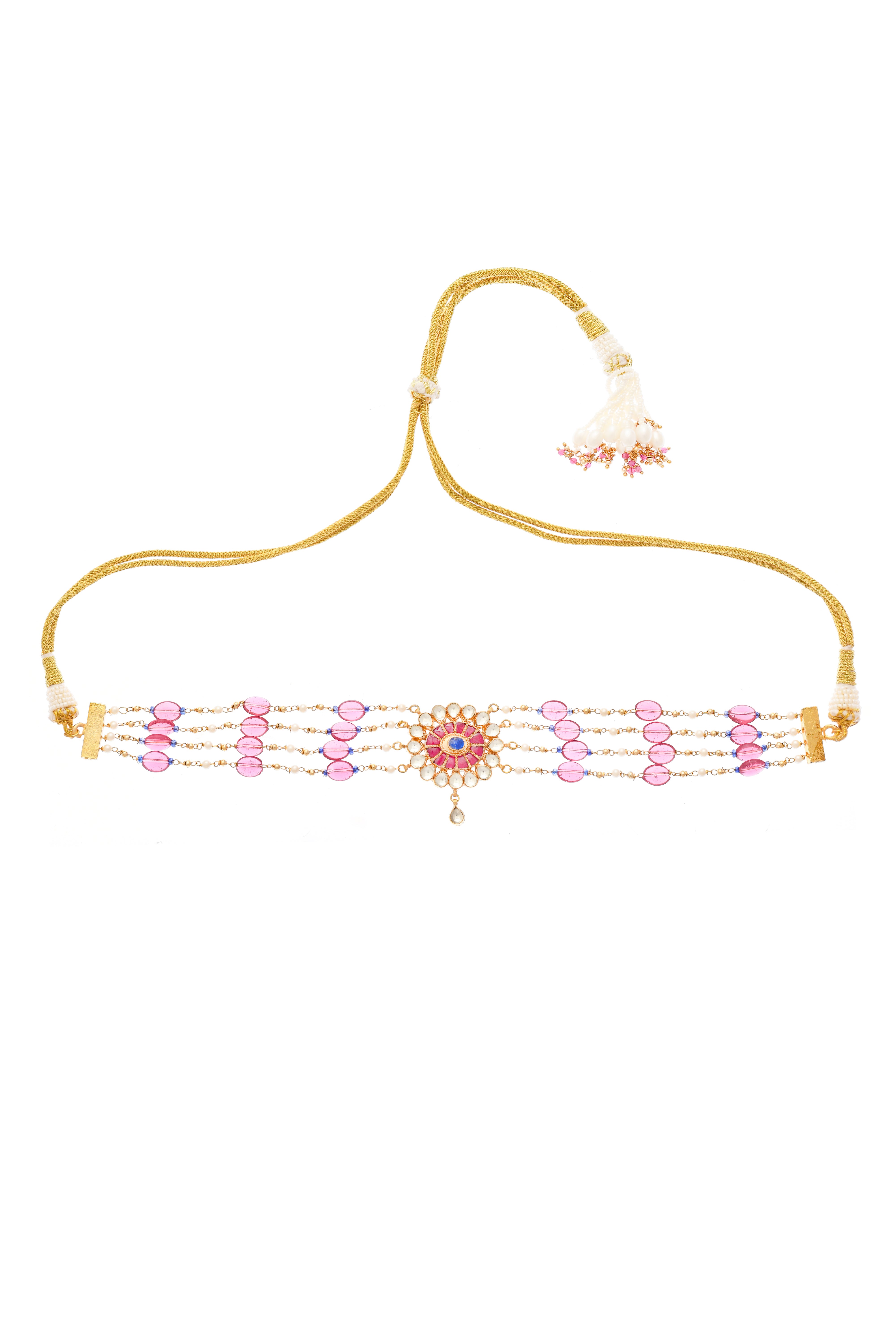 Multi Pink Pearl Choker