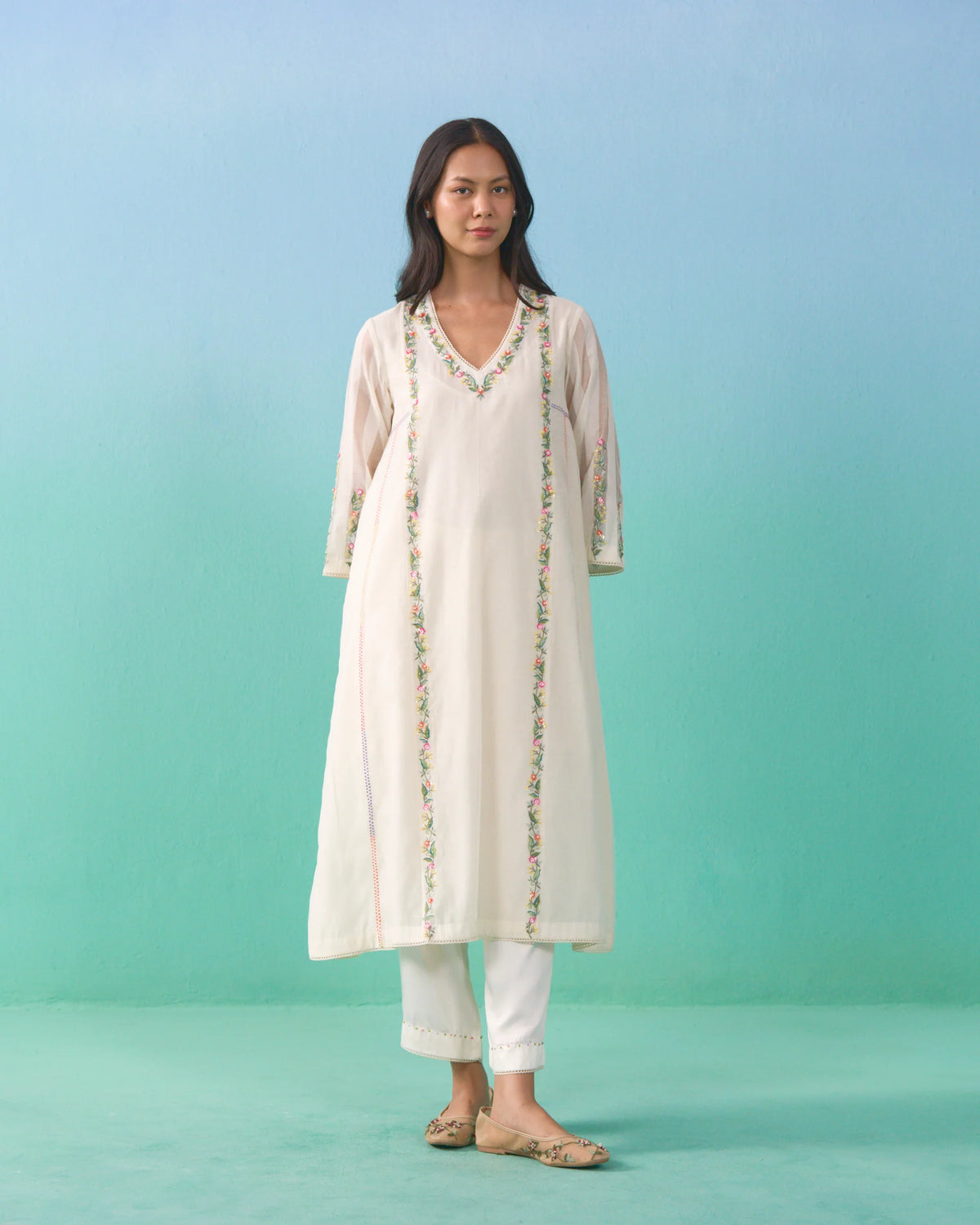 Roza Kurta Sety - Ivory