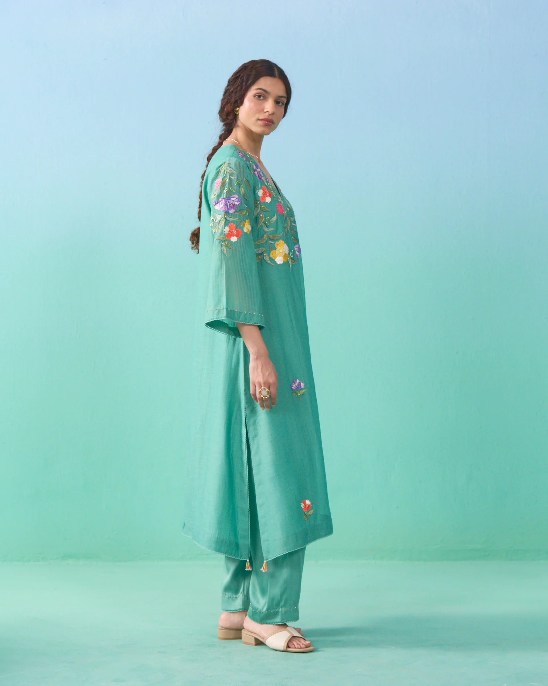 Parisa Kurta Set - Green